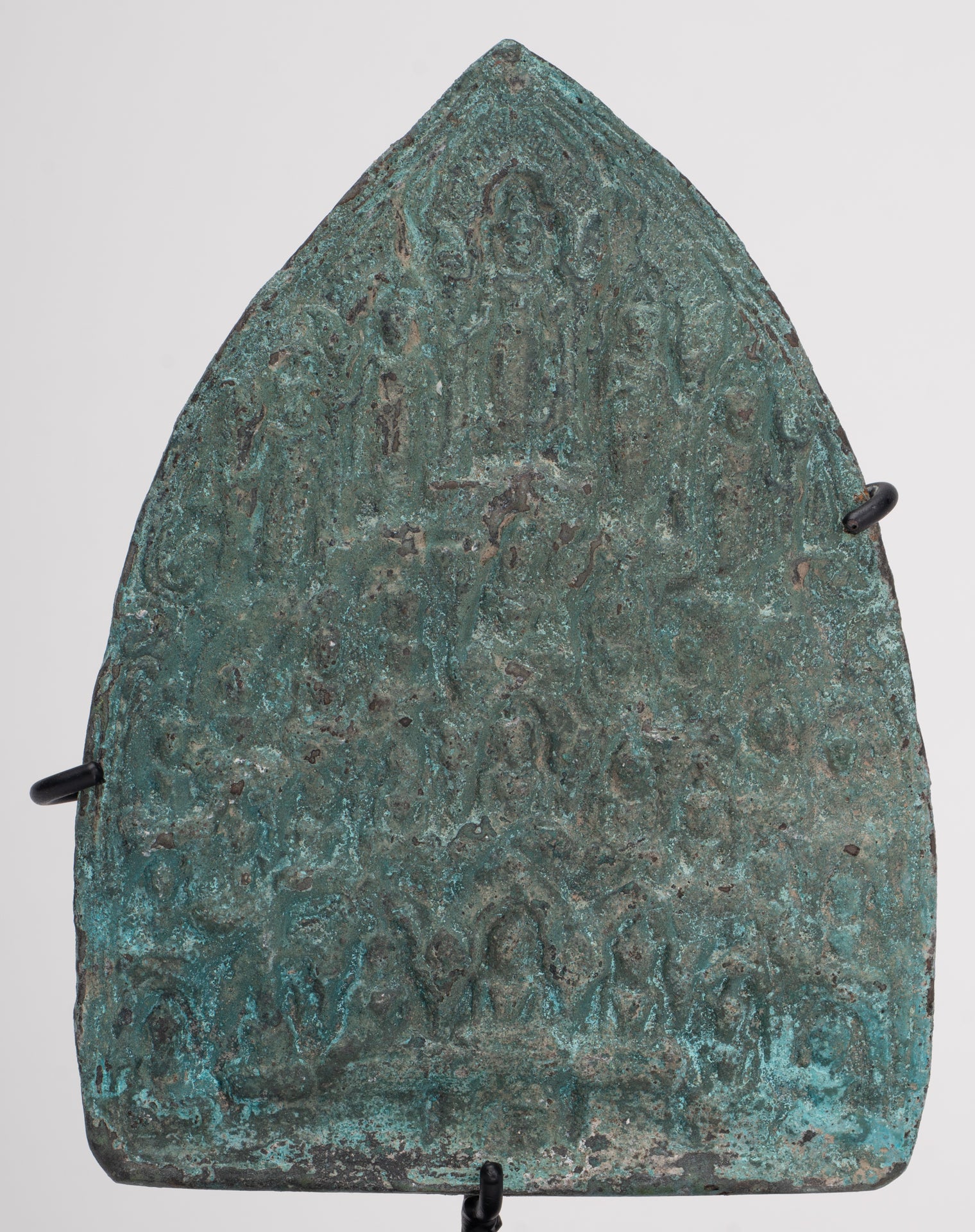 Votive Panel - Antique Khmer Style Bronze Enlightenment Buddha Votive Panel - 16cm/6"