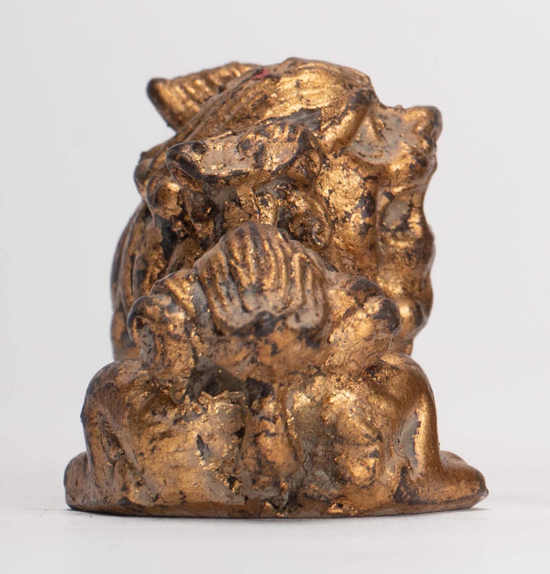 Antique Chinese Style Temple Guardian Lions Shishi Lions Foo Dogs Imperial Lions (Pair) - 3.5cm/1"