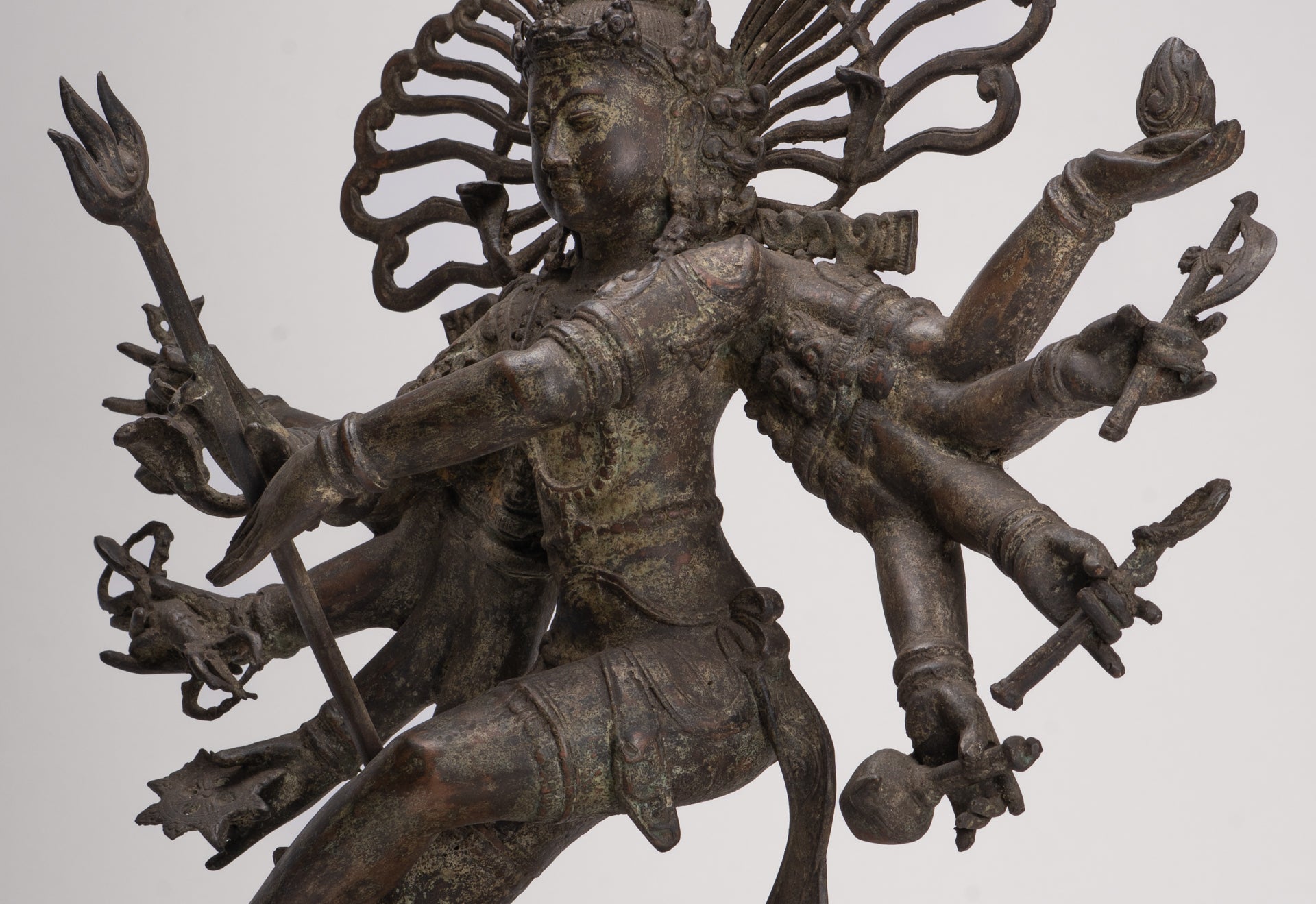 Antique Javanese Style Bronze Dancing Shiva statue as Lord Nataraja - 64cm(26") Tall