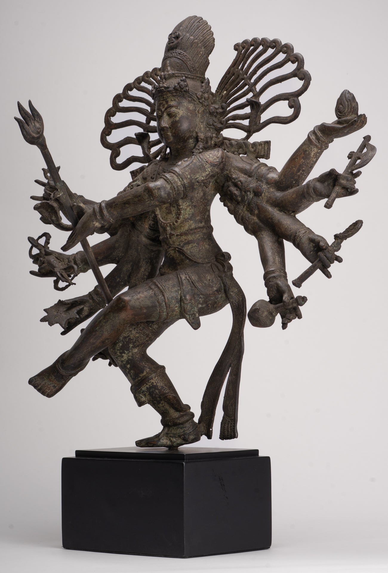 Antique Javanese Style Bronze Dancing Shiva statue as Lord Nataraja - 64cm(26") Tall