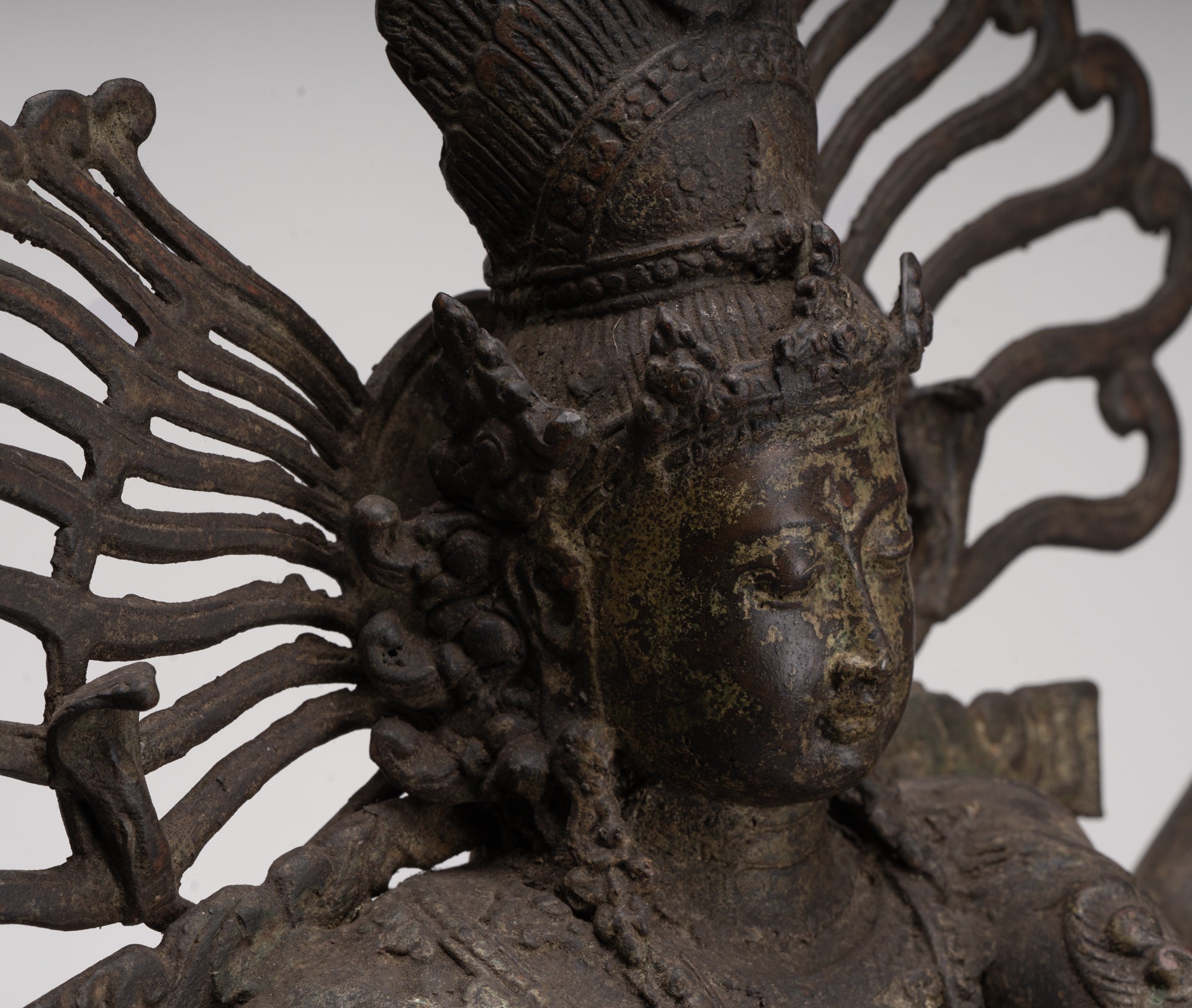 Antique Javanese Style Bronze Dancing Shiva statue as Lord Nataraja - 64cm(26") Tall