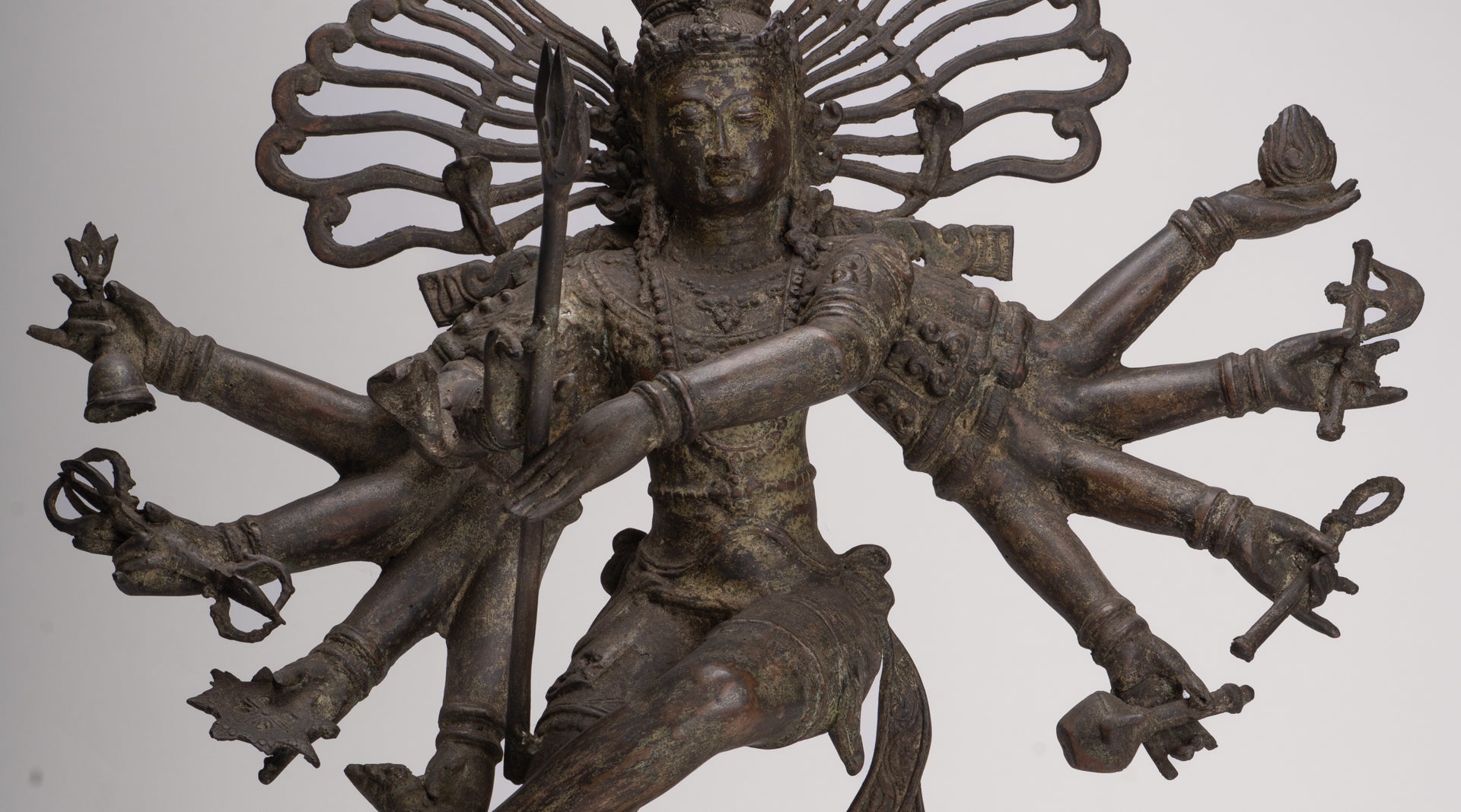 Antique Javanese Style Bronze Dancing Shiva statue as Lord Nataraja - 64cm(26") Tall