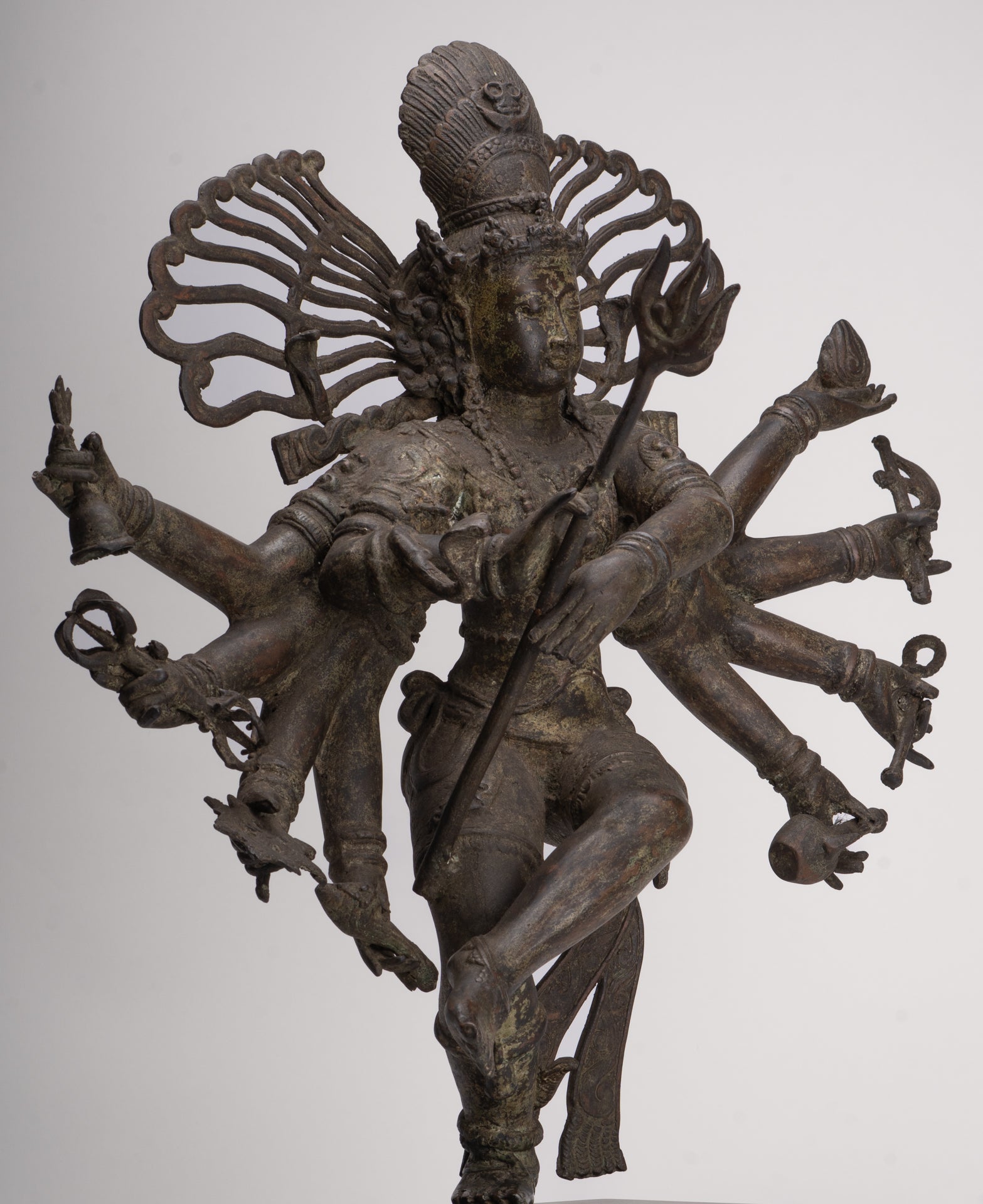 Antique Javanese Style Bronze Dancing Shiva statue as Lord Nataraja - 64cm(26") Tall
