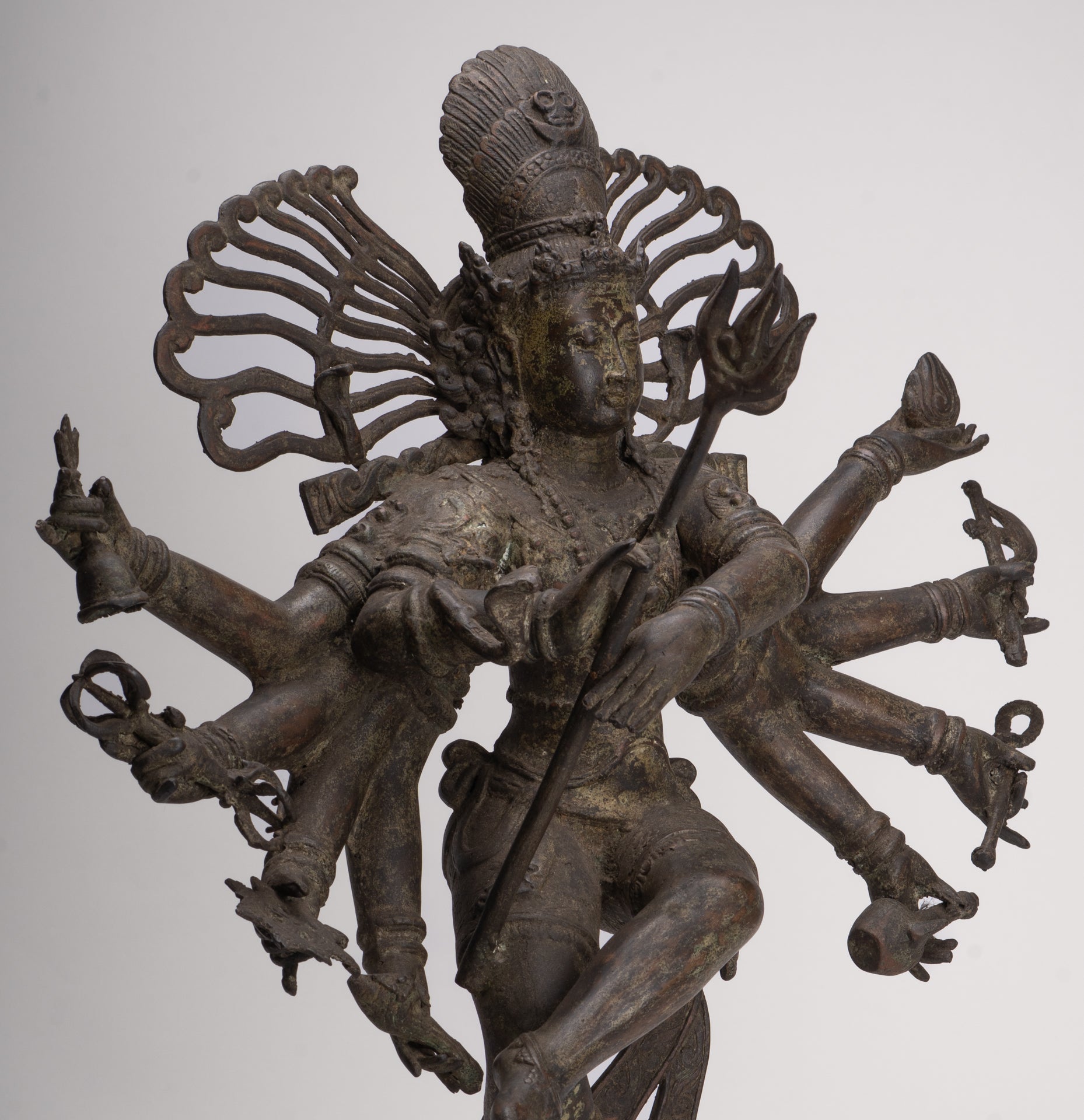 Antique Javanese Style Bronze Dancing Shiva statue as Lord Nataraja - 64cm(26") Tall