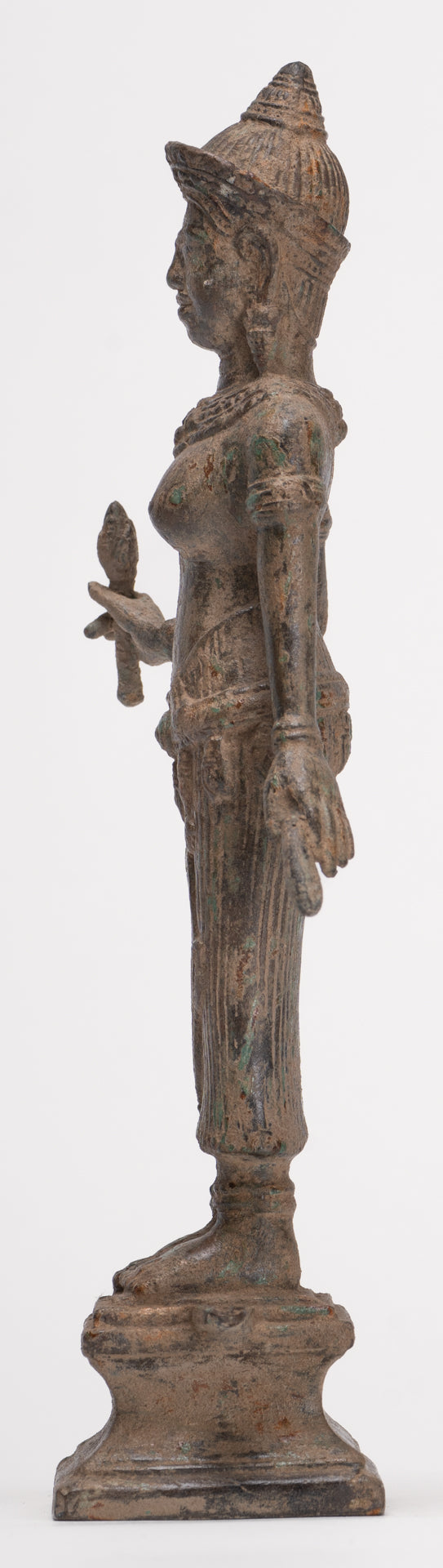 Antique Khmer Style Koh Ker Stone Lakshmi or Uma Statue - 25cm/10"