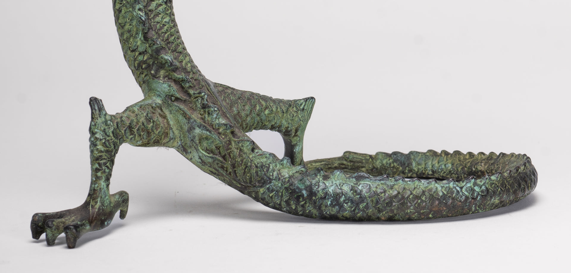 Antique Chinese Style Bronze Dragon Statue - 40cm/16"
