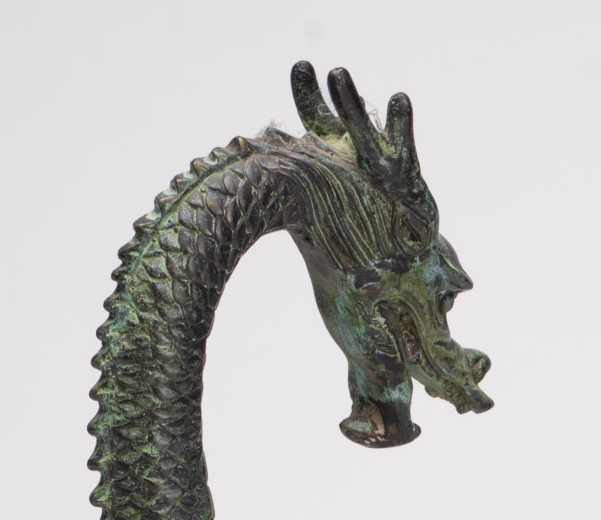 Antique Chinese Style Bronze Dragon Statue - 40cm/16"