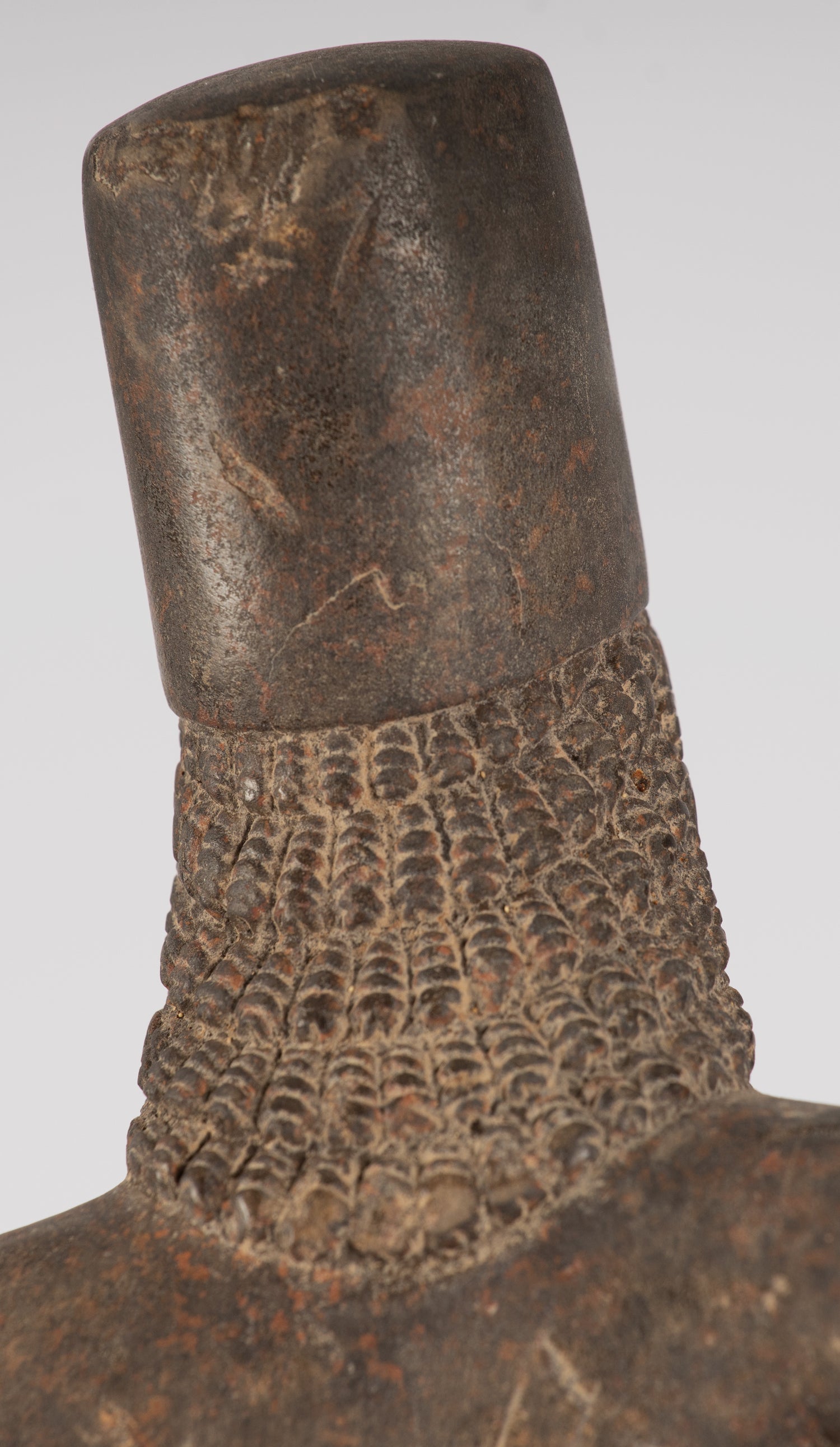 Statue Vishnu - Antique Phnom Da Style Khmer in piedi arenaria Vishnu Busto - 43cm/17 "