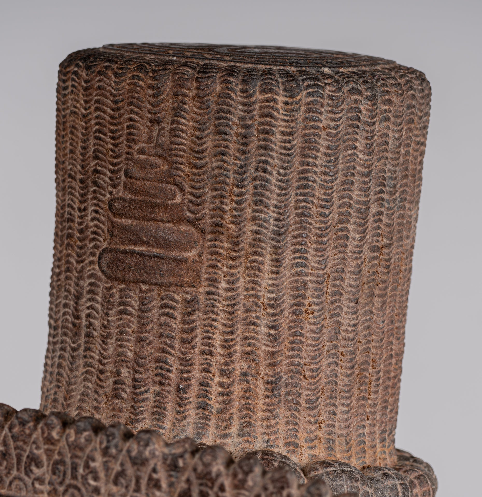 Estatua de Shiva - Estatua de cabeza de Stone Shiva de Khmer Stone de Khmer Stone - El destructor - 54cm/22 "