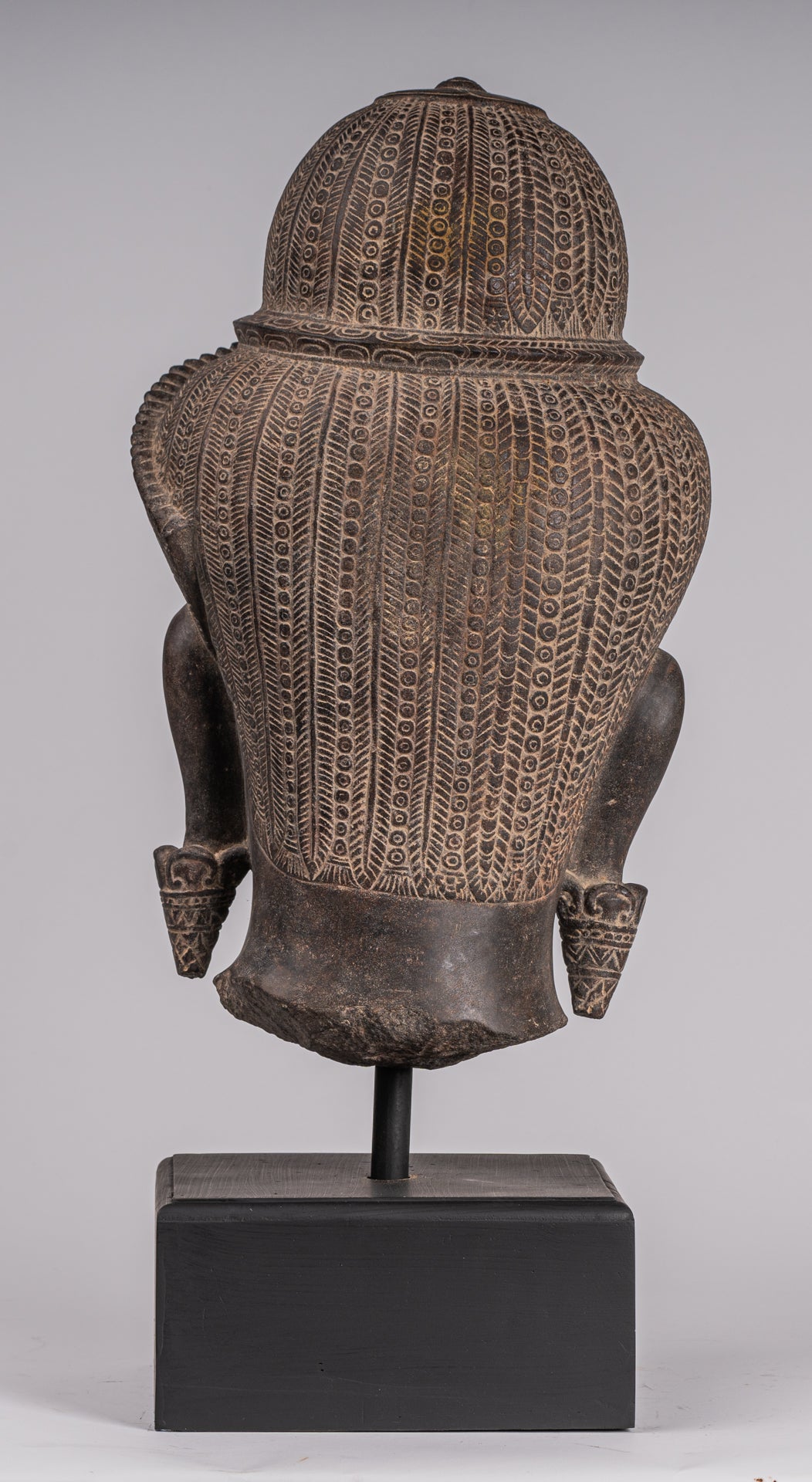 Statue Ardhanarishvara - Antique Baphuon Style Khmer Sandstone in piedi Shiva Parvati Statue - 57cm/23 "