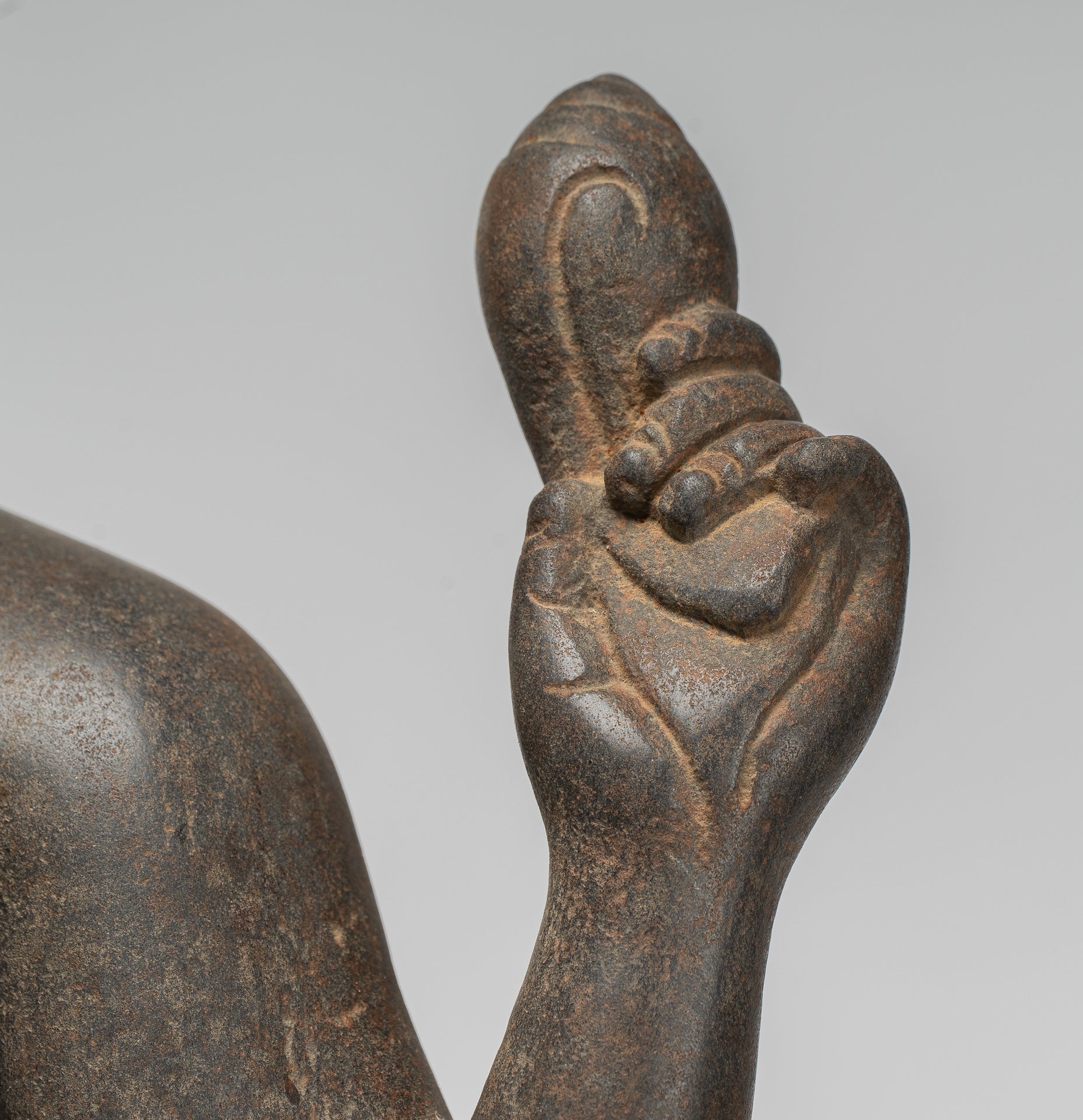 Vishnu - Antique Khmer Style Stone Koh Ker Standing Vishnu Statue - 52cm/21"