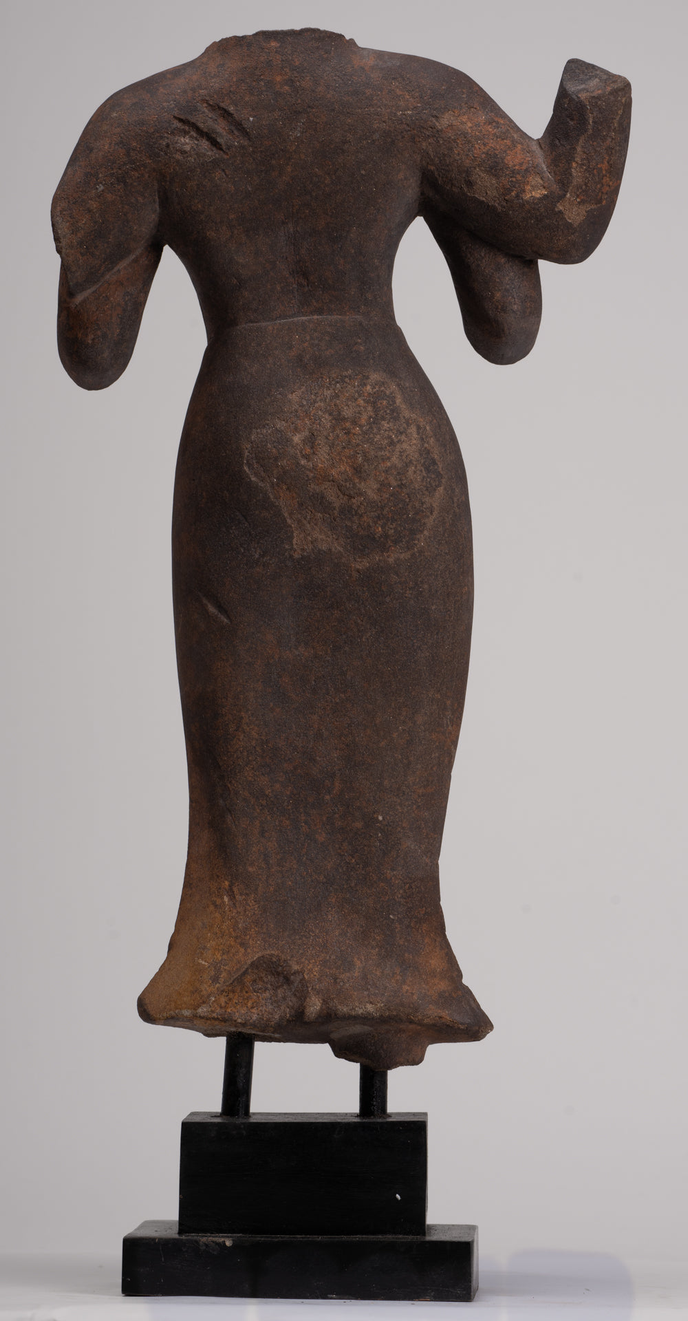 Durga Statue - Antique Khmer Style Phnom Da Durga Mahishasuramardini Statue - 52cm/21"