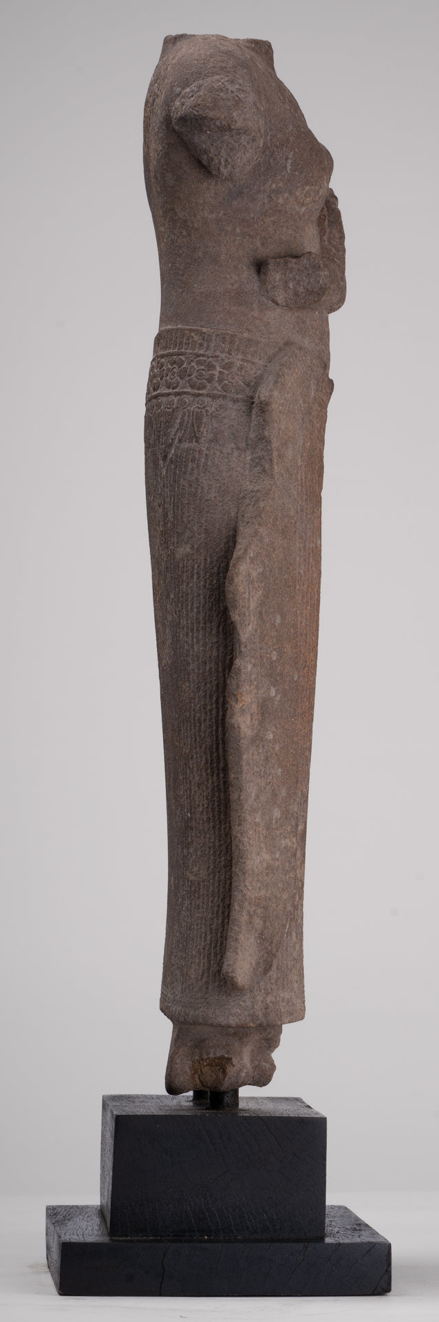 Apsara Statue - Antique Khmer Style Stone Angkor Wat Apsara or Angel Statue - 60cm/24"