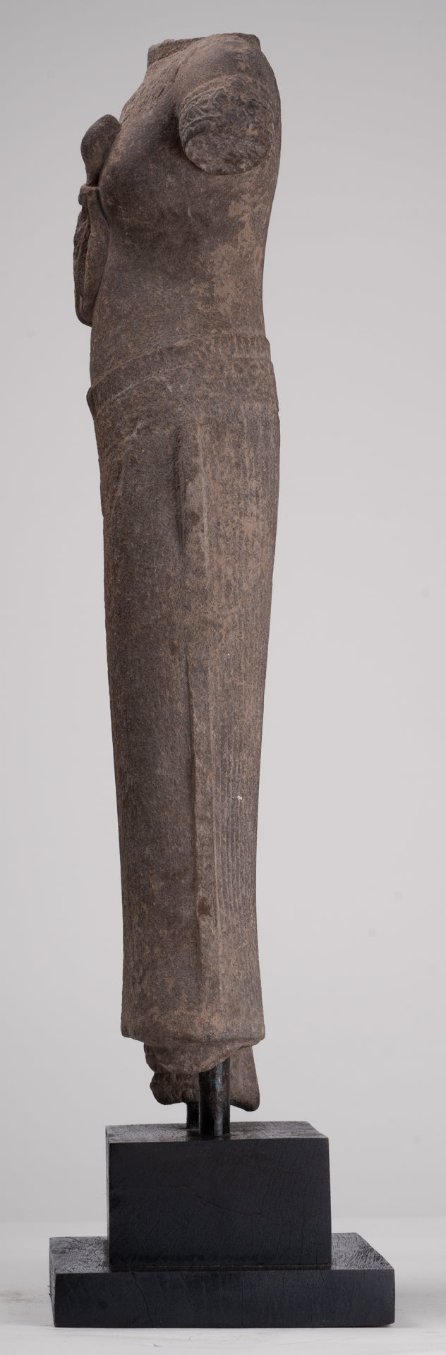 Apsara Statue - Antique Khmer Style Stone Angkor Wat Apsara or Angel Statue - 60cm/24"