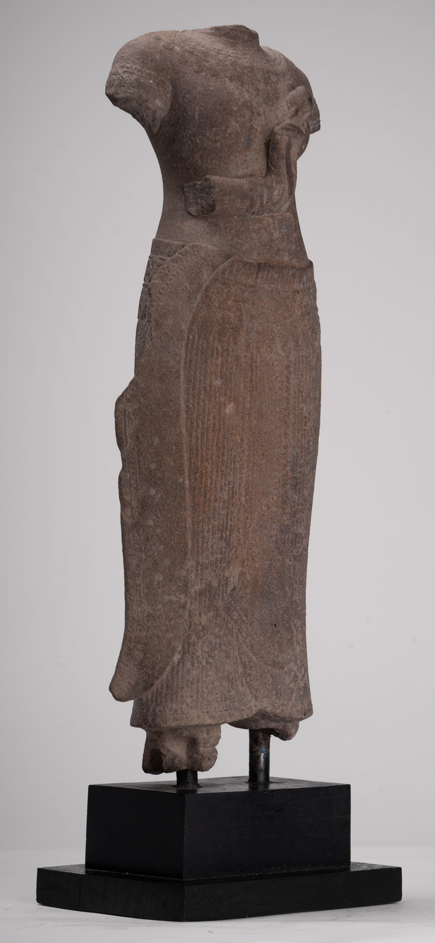 Apsara Statue - Antique Khmer Style Stone Angkor Wat Apsara or Angel Statue - 60cm/24"