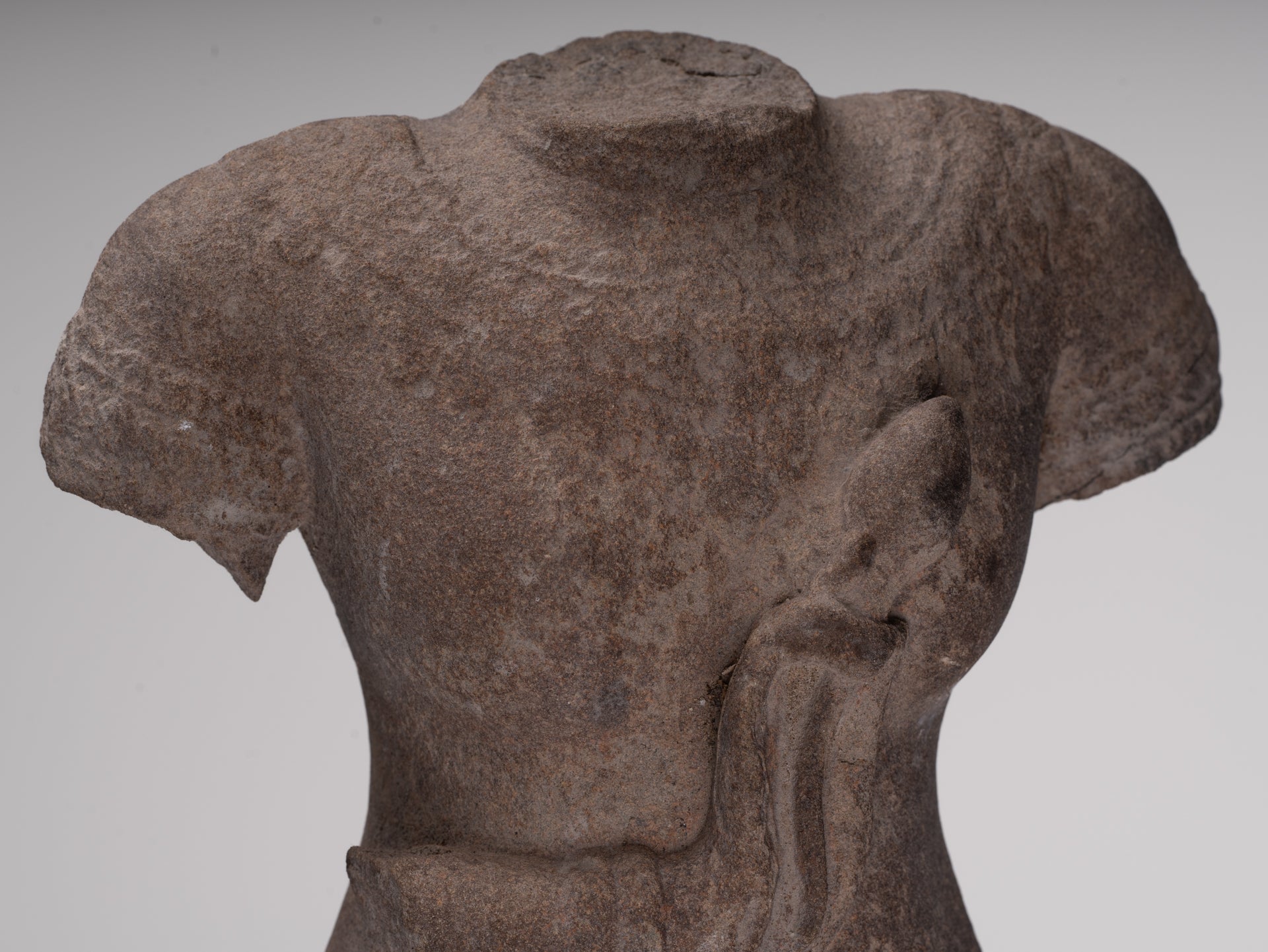 Apsara Statue - Antique Khmer Style Stone Angkor Wat Apsara or Angel Statue - 60cm/24"