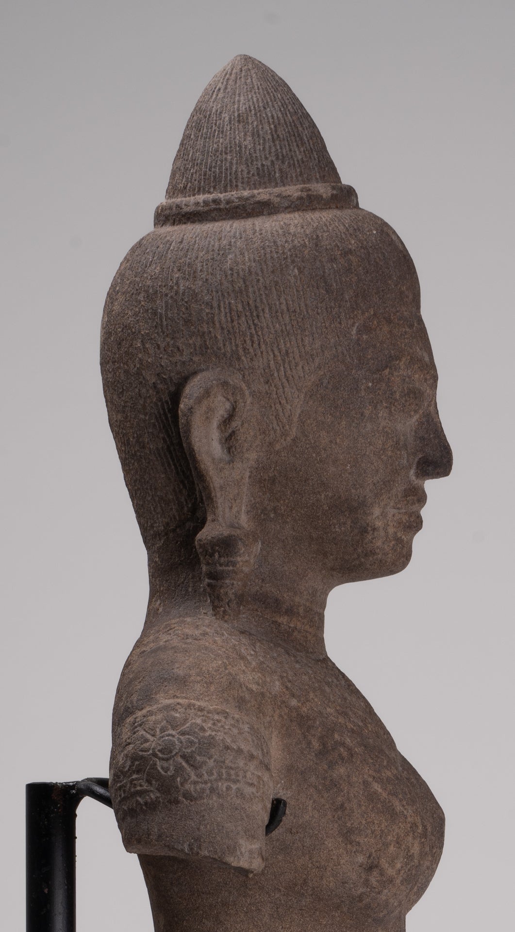 Apsara Statue - Antique Khmer Style Stone Angkor Wat Apsara or Angel Statue - 64cm/26"