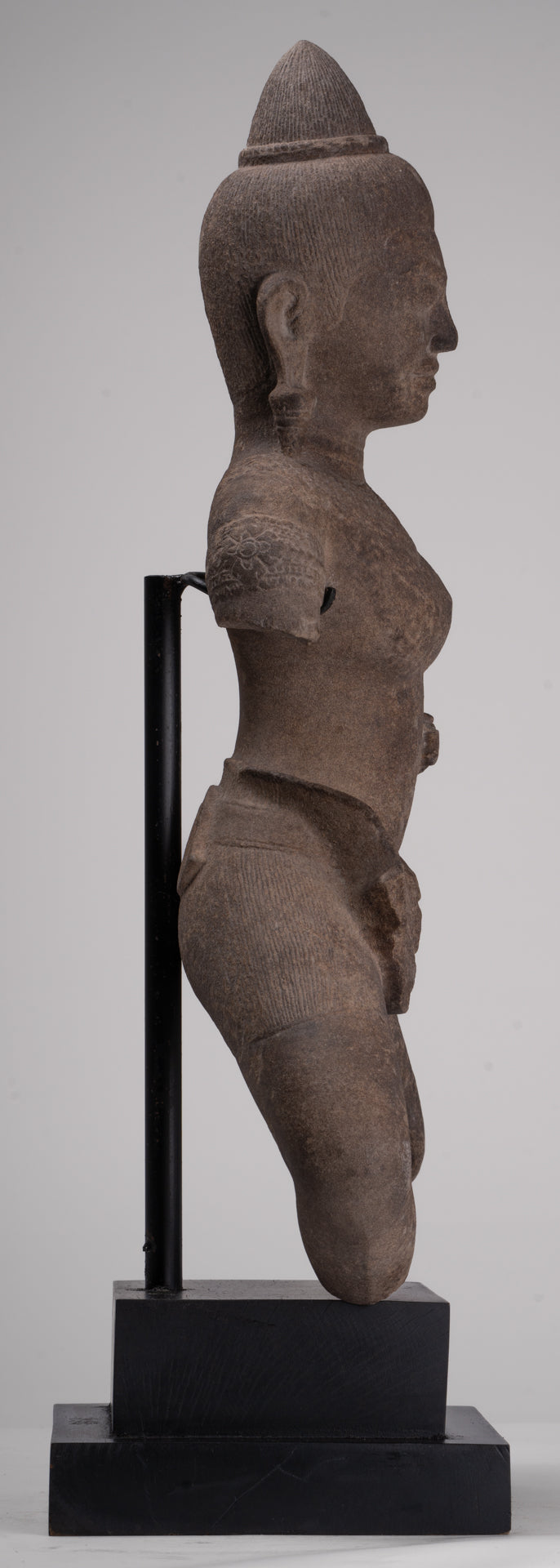 Apsara Statue - Antique Khmer Style Stone Angkor Wat Apsara or Angel Statue - 64cm/26"