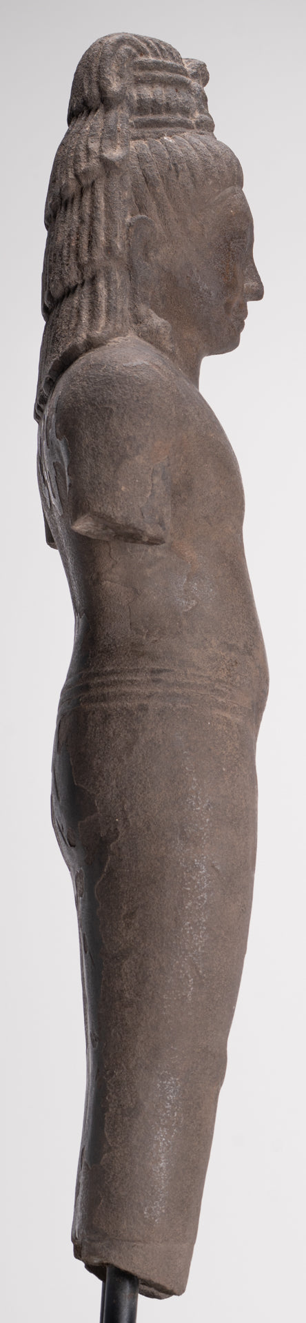 Antique Thai Style Stone Standing Bodhisattva Avalokitesvara Statue - 76cm/30"