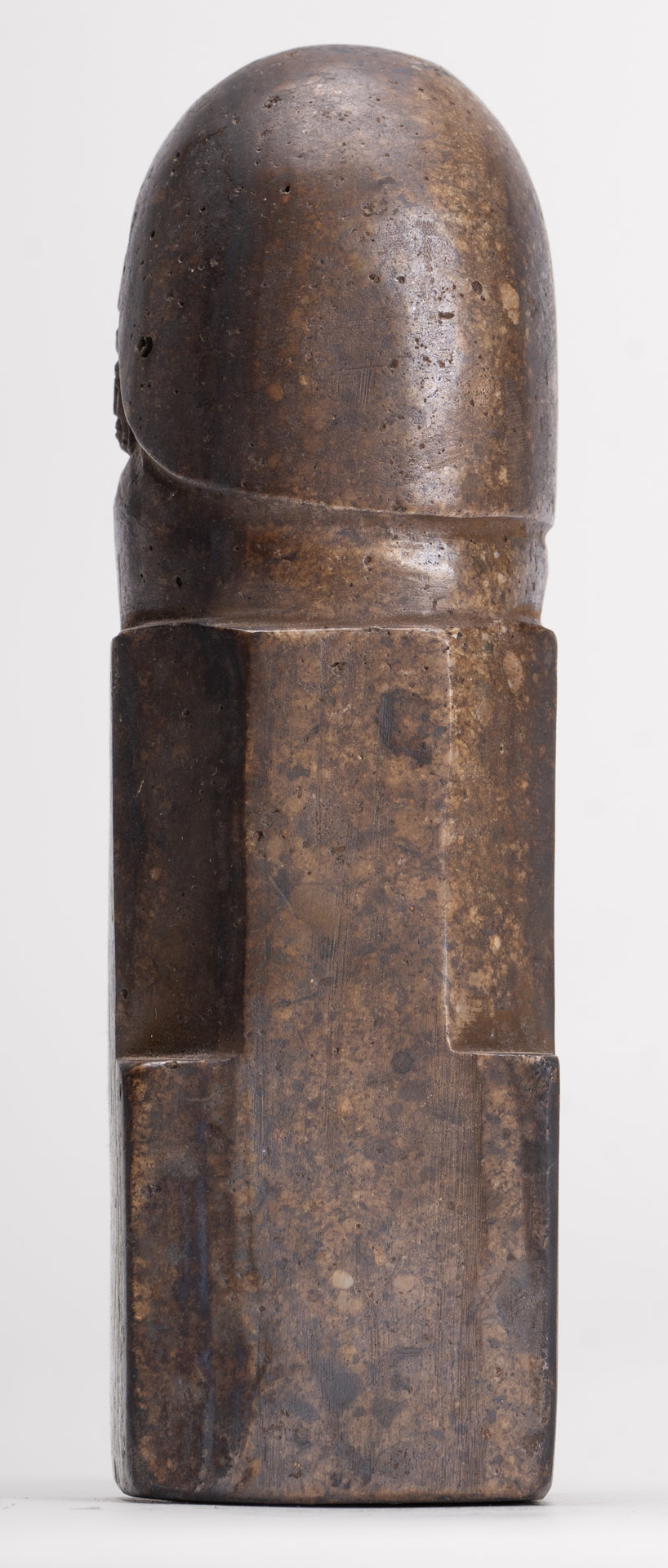 Antique Khmer Style Stone Shiva Mukhalinga Linga / Lingnum - 16cm/6"