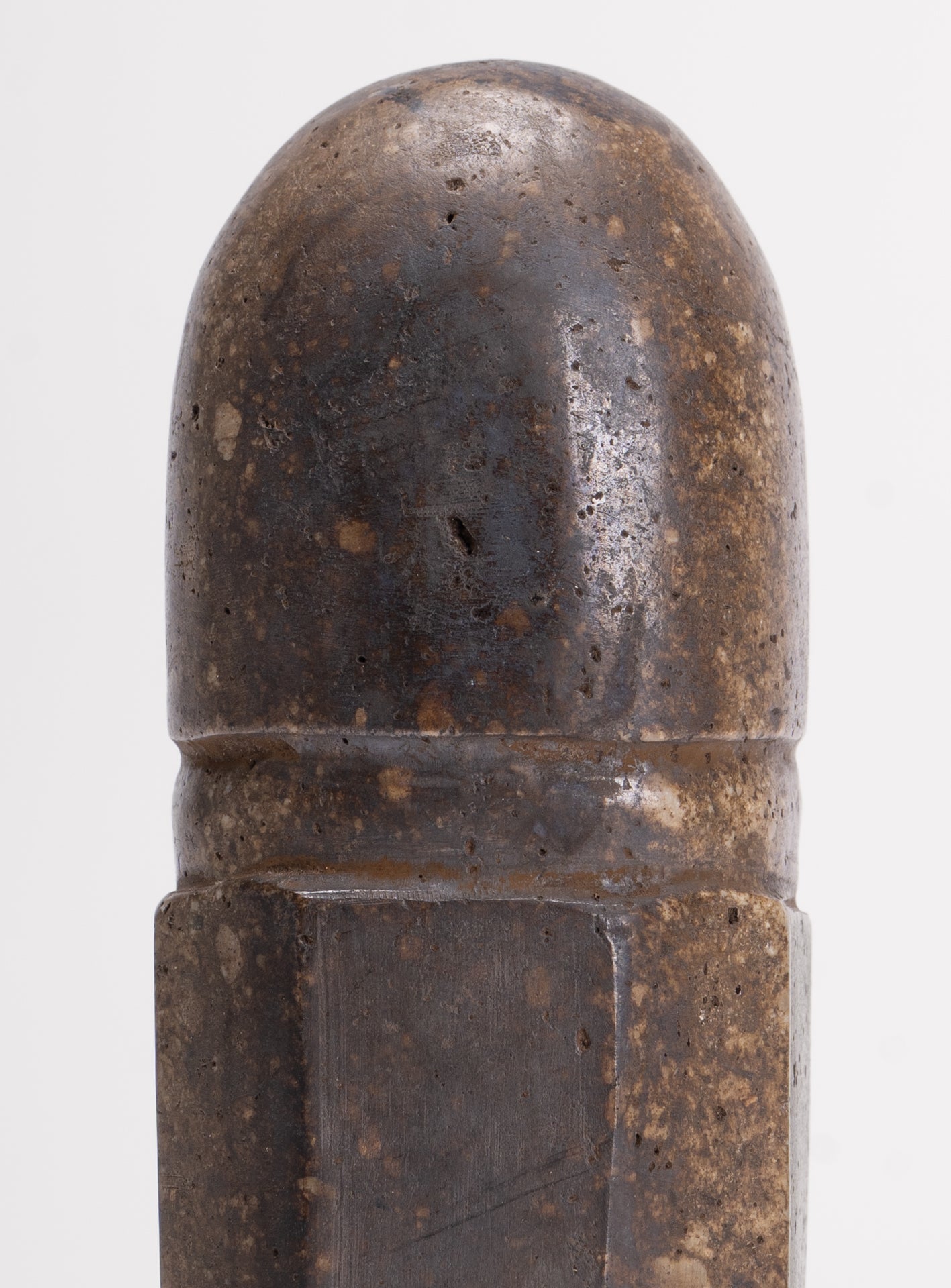 Antique Khmer Style Stone Shiva Mukhalinga Linga / Lingnum - 16cm/6"