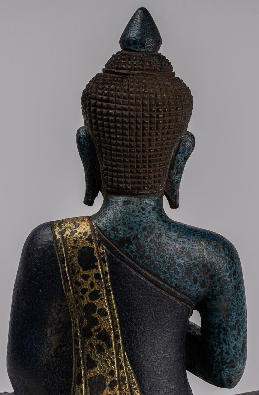 Statue Buddha - Antique Khmer in stile Khmer Cambogia STATUE BUDDHA BUDDHA Insegnamento Mudra - 31 cm/12 "