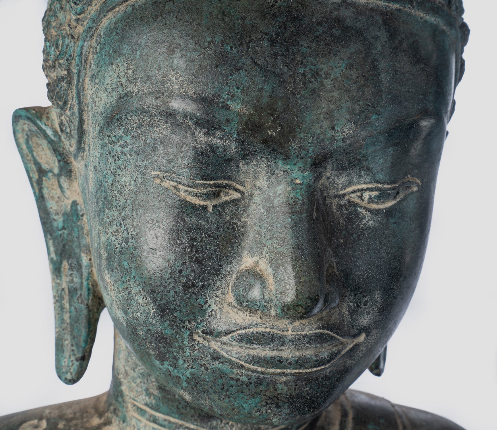 Estatua de Buda - Estatua de Torso Buddha de Estilo Thai antigüedades - 67 cm/27 "