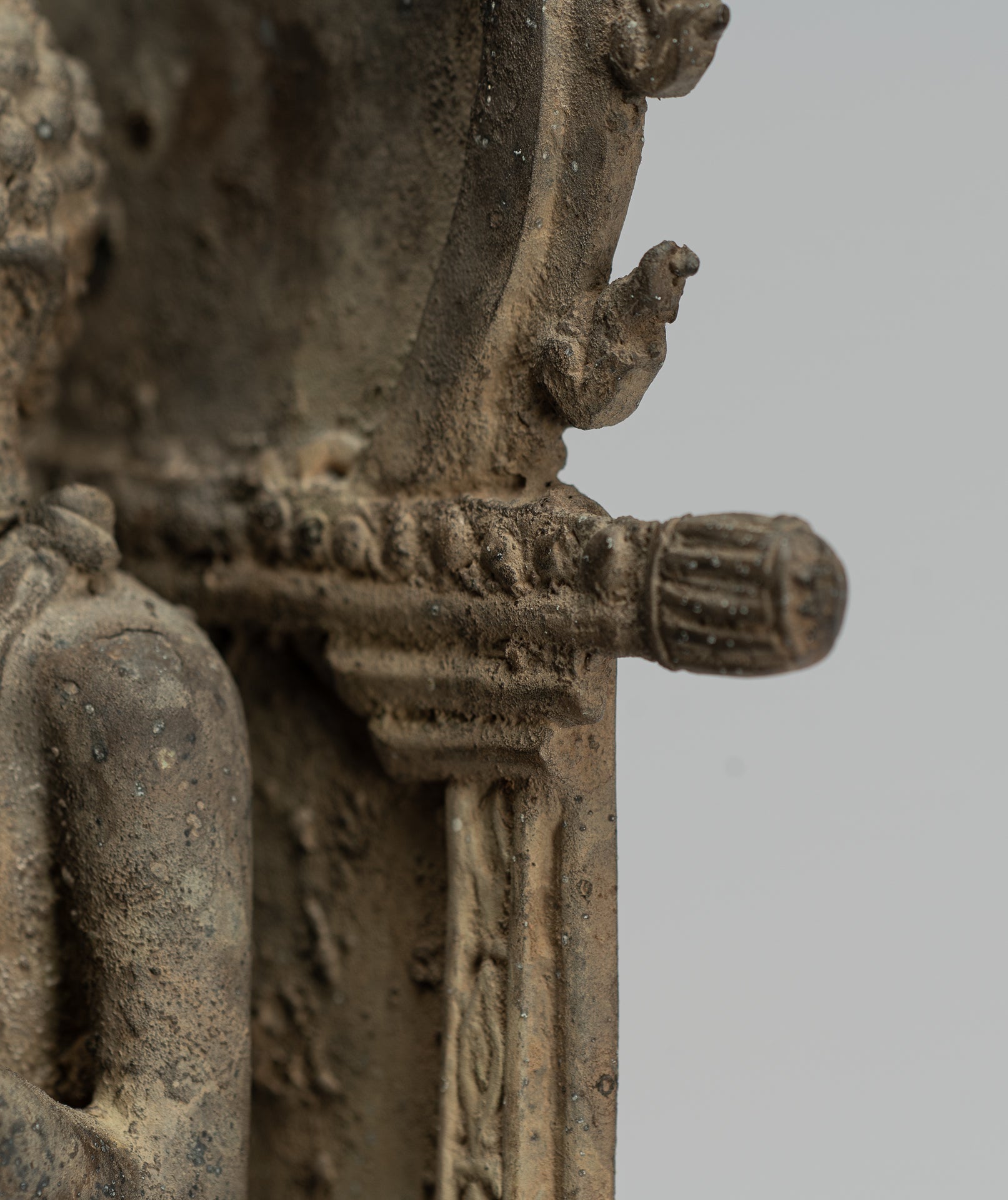 Estatua de Buda - Estilo indonesio antiguo Bronce Javanese enseñanza Buda - 35 cm/14 "