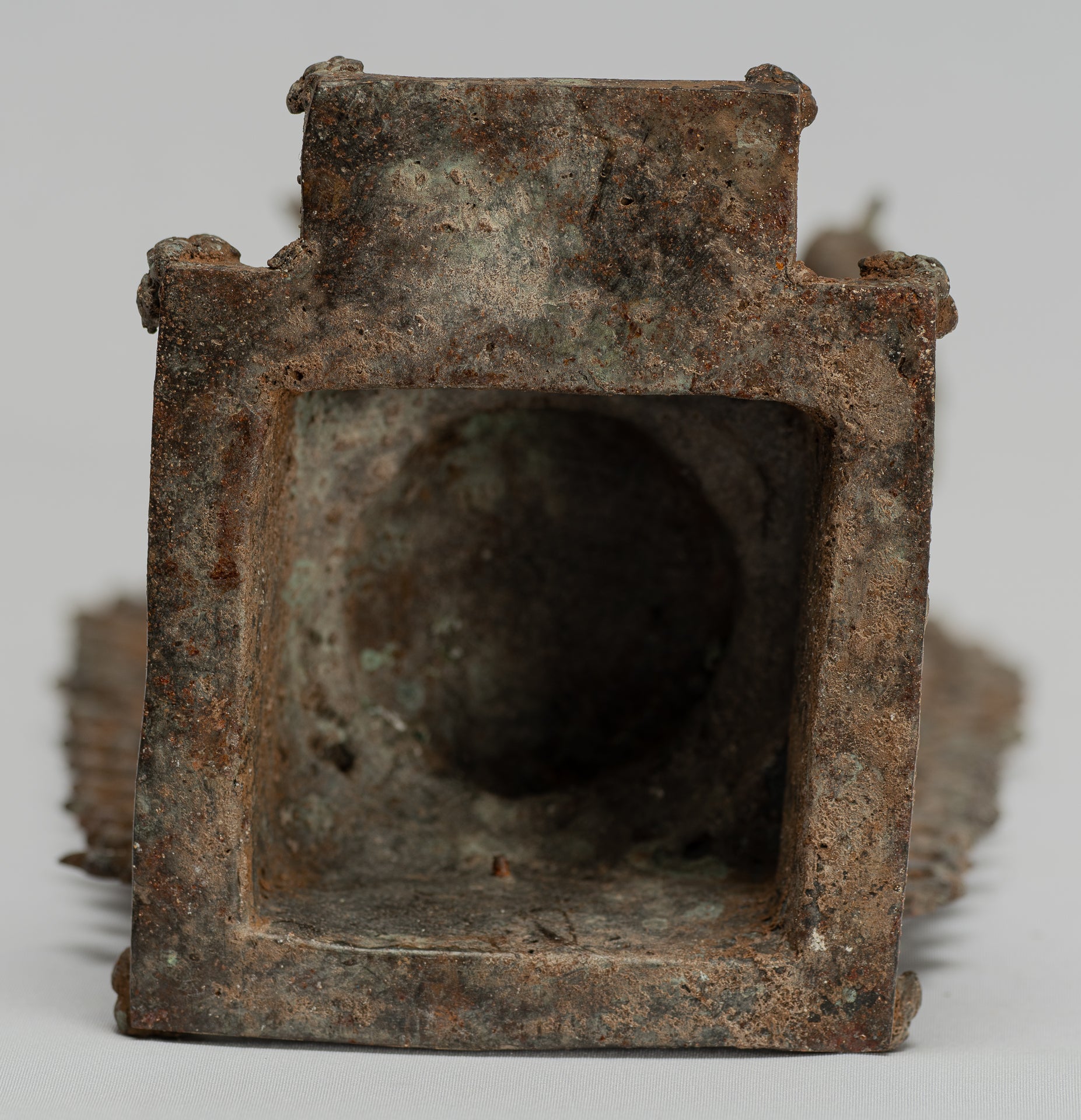 Statue de Brahma – Statue de Brahma debout en bronze de style indonésien antique Majapahit – 32 cm/13"