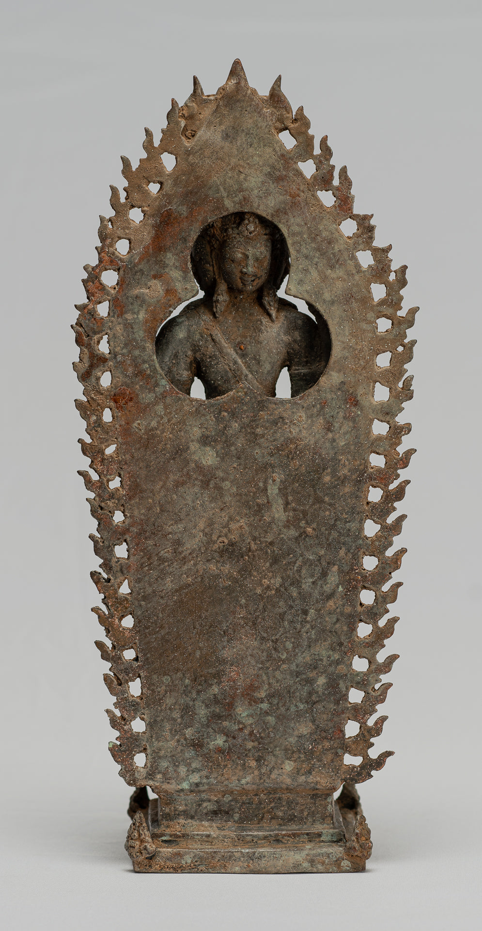 Statue de Brahma – Statue de Brahma debout en bronze de style indonésien antique Majapahit – 32 cm/13"