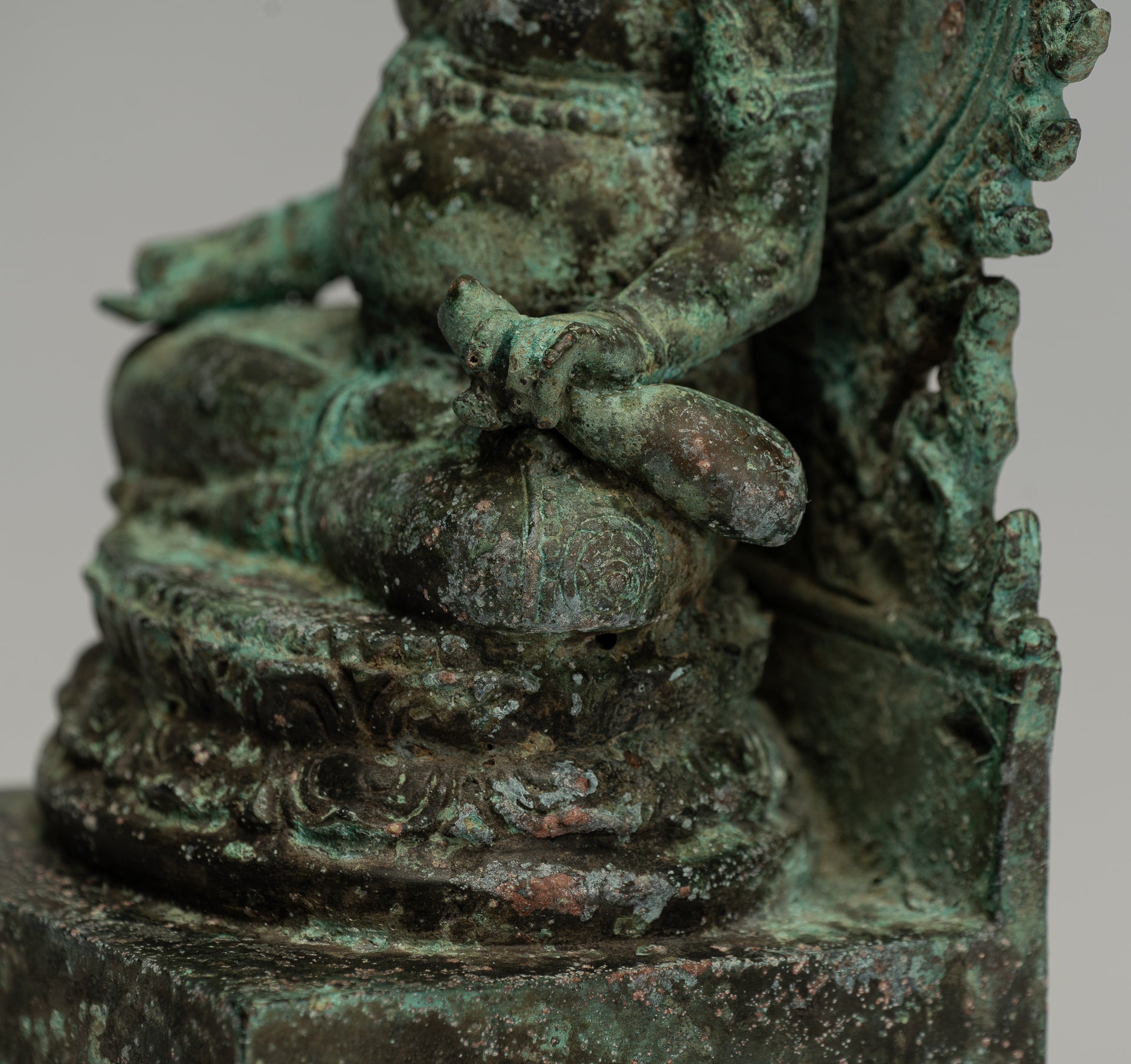 Estatua de Jambhala - Estatua de Jambhala de Java Majapahit antiguo de Jambhala Dios de la riqueza - 27 cm/11 "