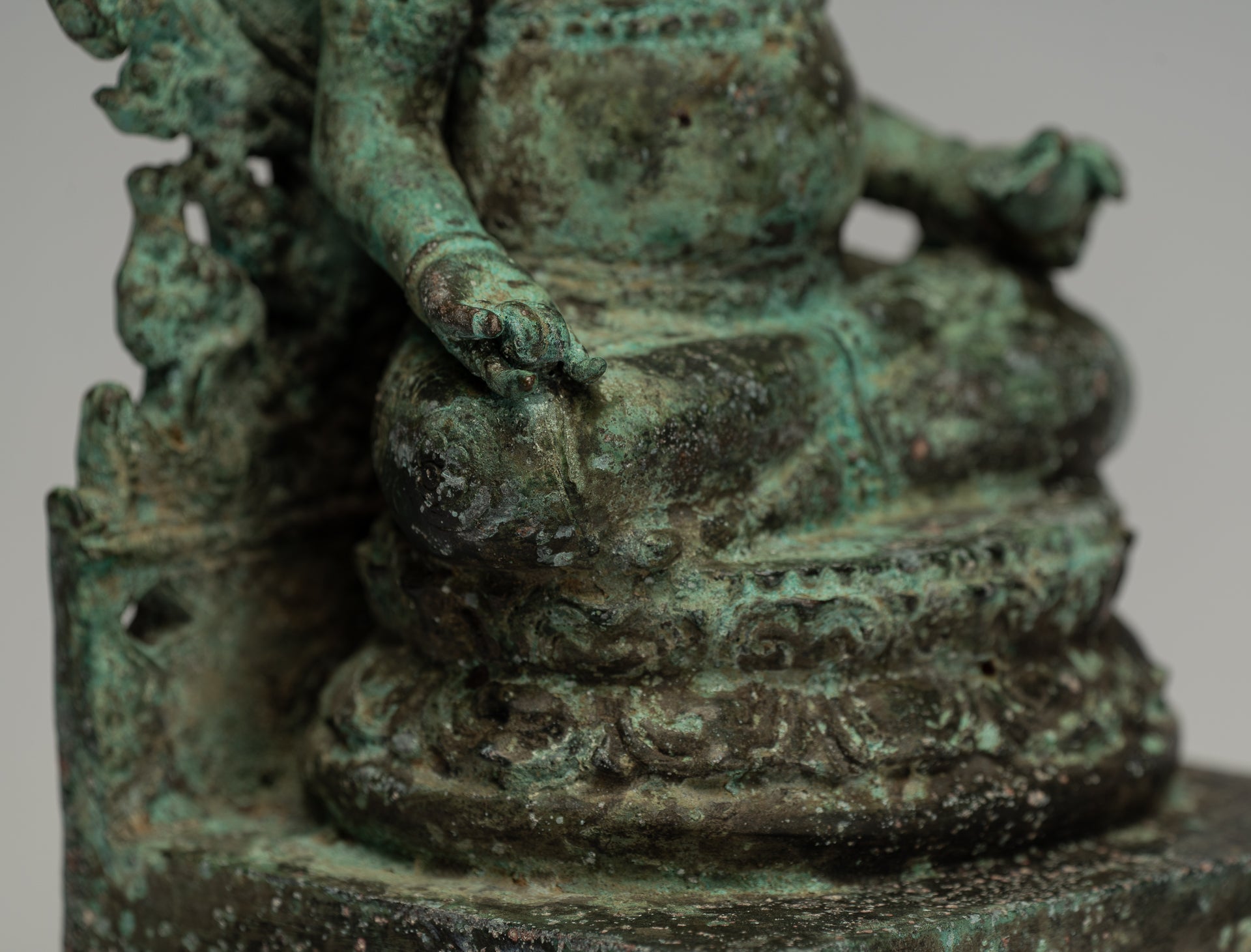 Estatua de Jambhala - Estatua de Jambhala de Java Majapahit antiguo de Jambhala Dios de la riqueza - 27 cm/11 "