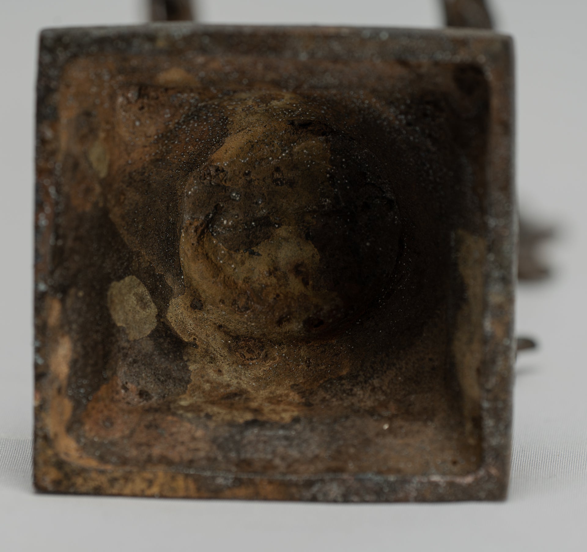 Statua Buddha - Antique stile indonesiano in piedi bronzo giavanese insegnamento Buddha - 23 cm/9 "