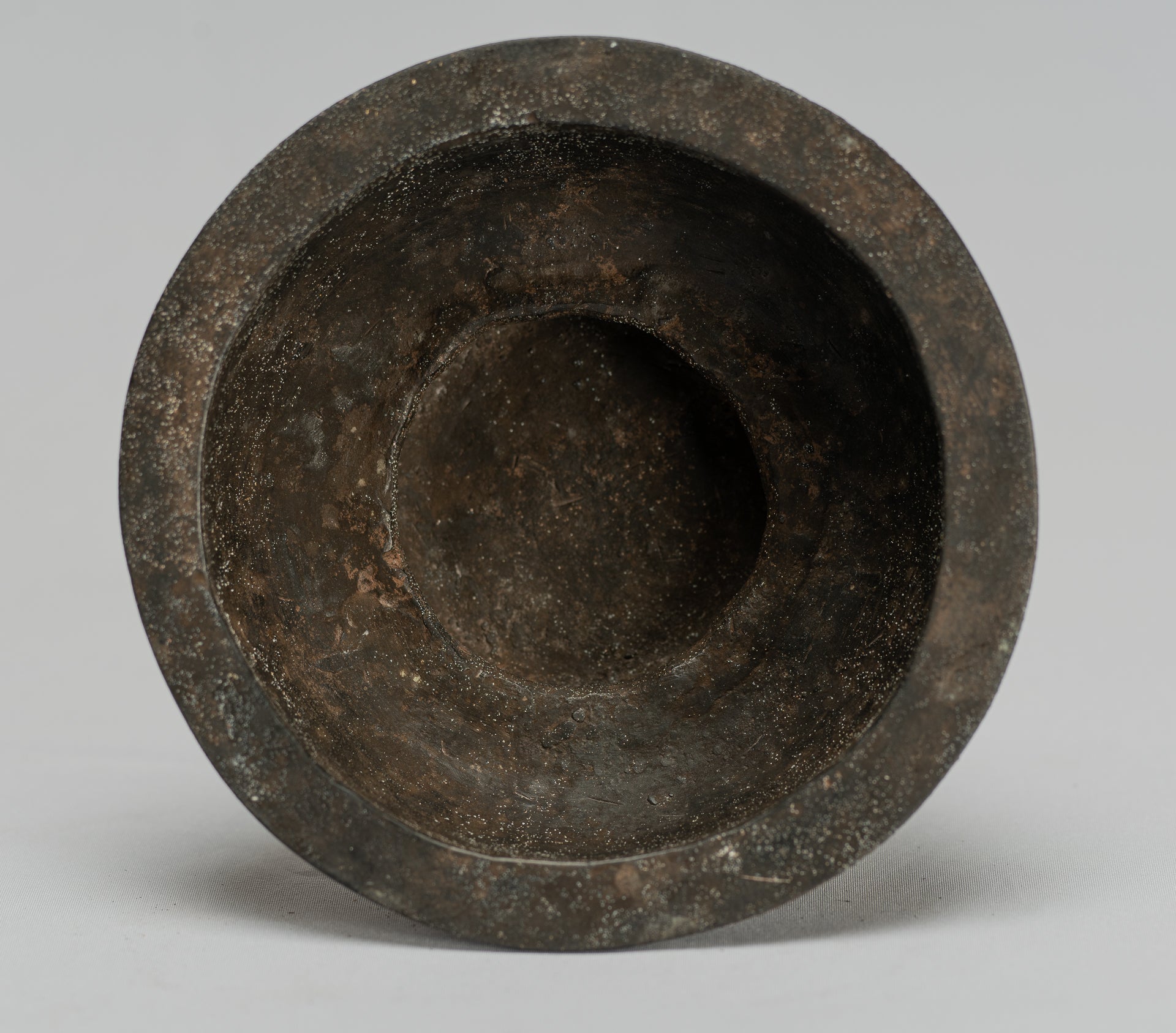 Tara Statue-Antique Java Style Majapahit Seated Bronze Devi Tara Statue-18cm/7 "