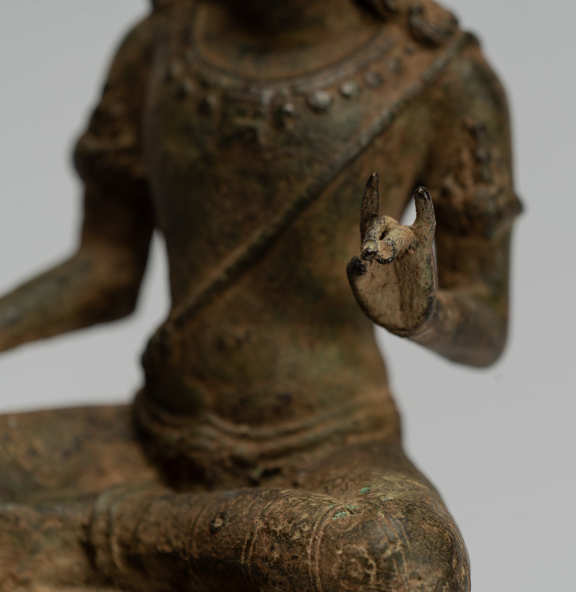 Estatua de Shiva - Estatua de Majapahit Shiva de estilo indonesio antiguo de bronce indonesio - 28 cm/11 "