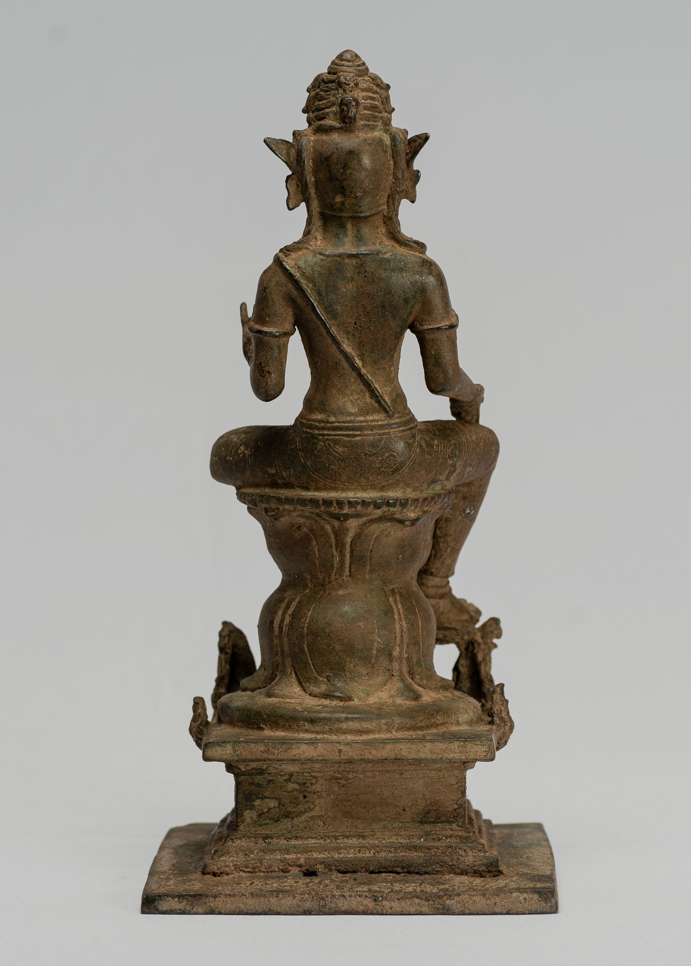 Estatua de Shiva - Estatua de Majapahit Shiva de estilo indonesio antiguo de bronce indonesio - 28 cm/11 "