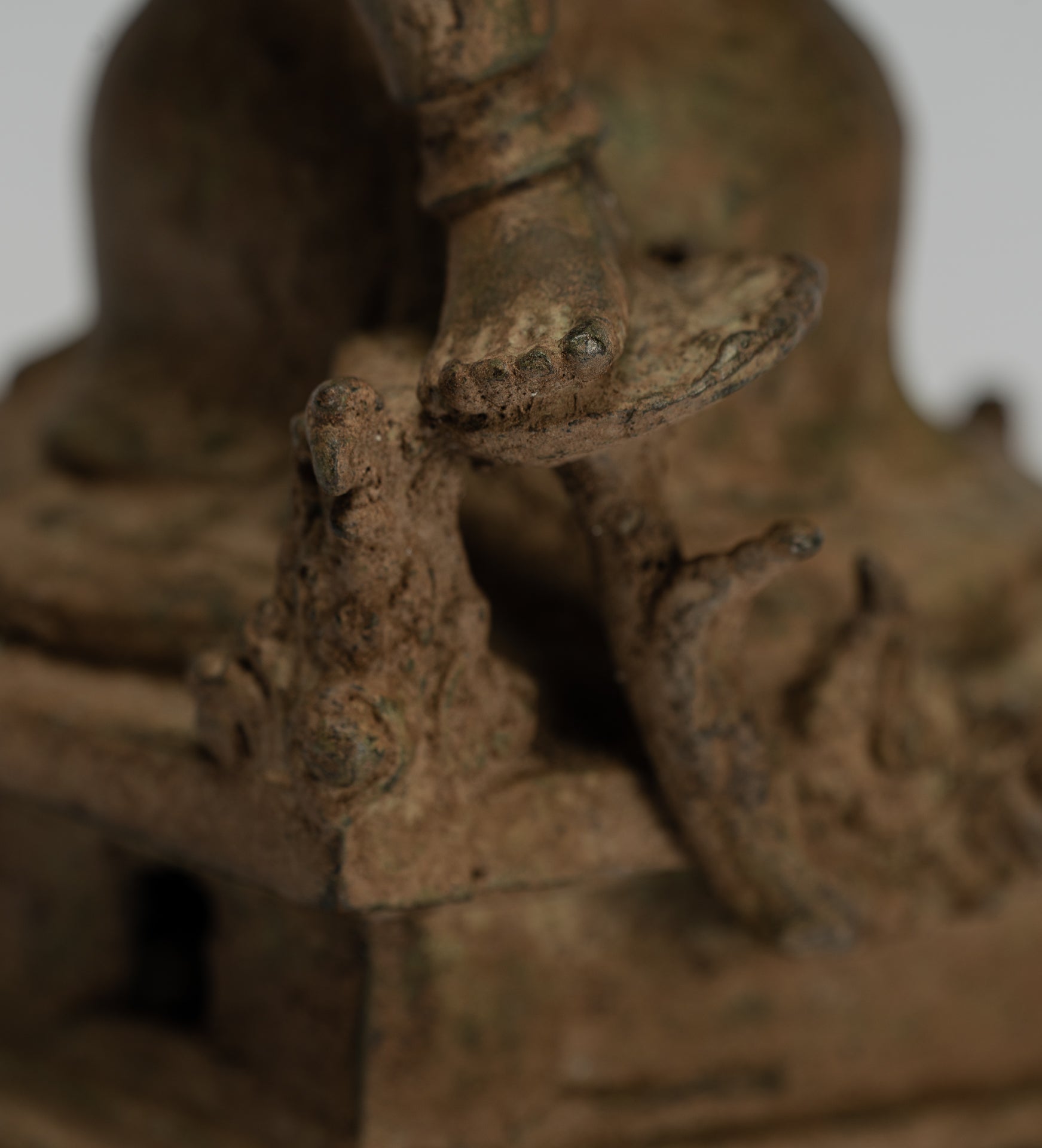 Estatua de Shiva - Estatua de Majapahit Shiva de estilo indonesio antiguo de bronce indonesio - 28 cm/11 "