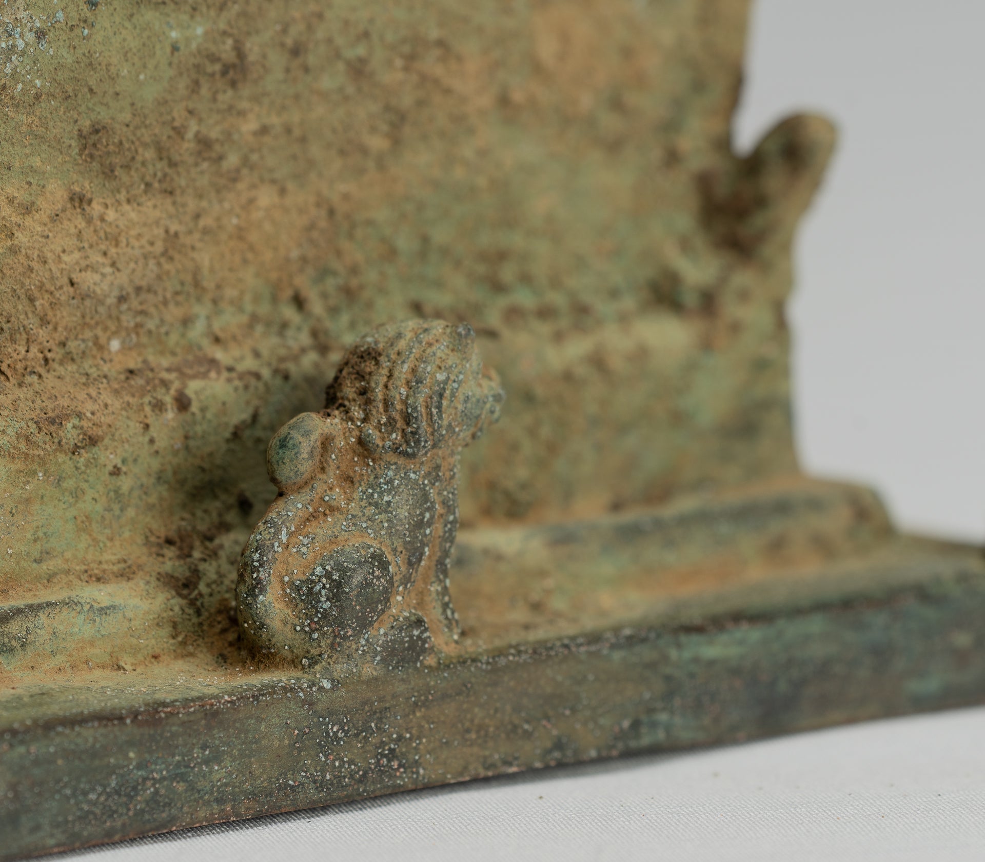 Estatua de Buda - Estilo indonesio antiguo Bronce Javanese enseñanza Buda - 36 cm/14 "