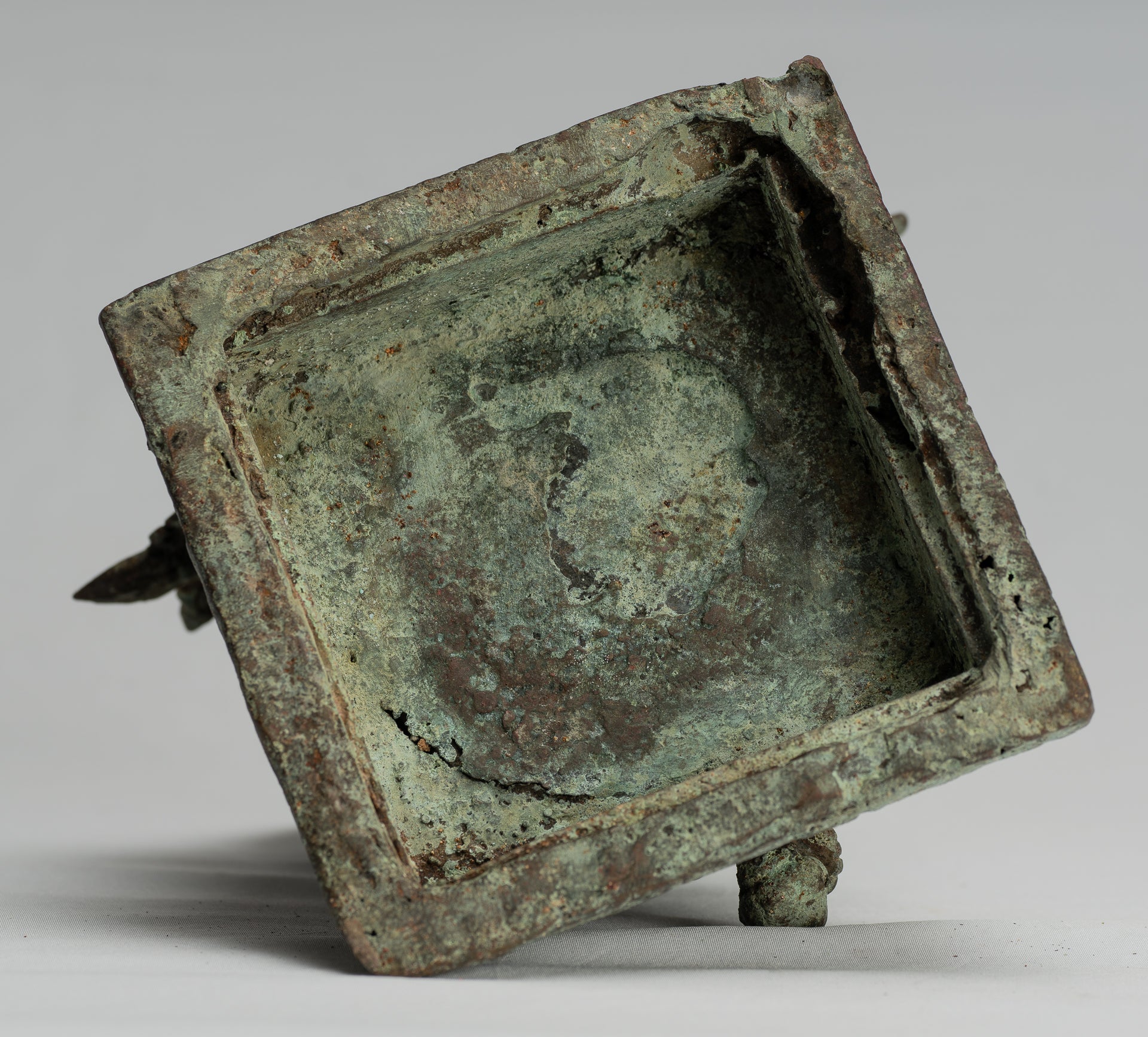 Estatua de Ganesha - Estatua de Ganesha de bronce de estilo javanés antiguo - 25 cm/10 "