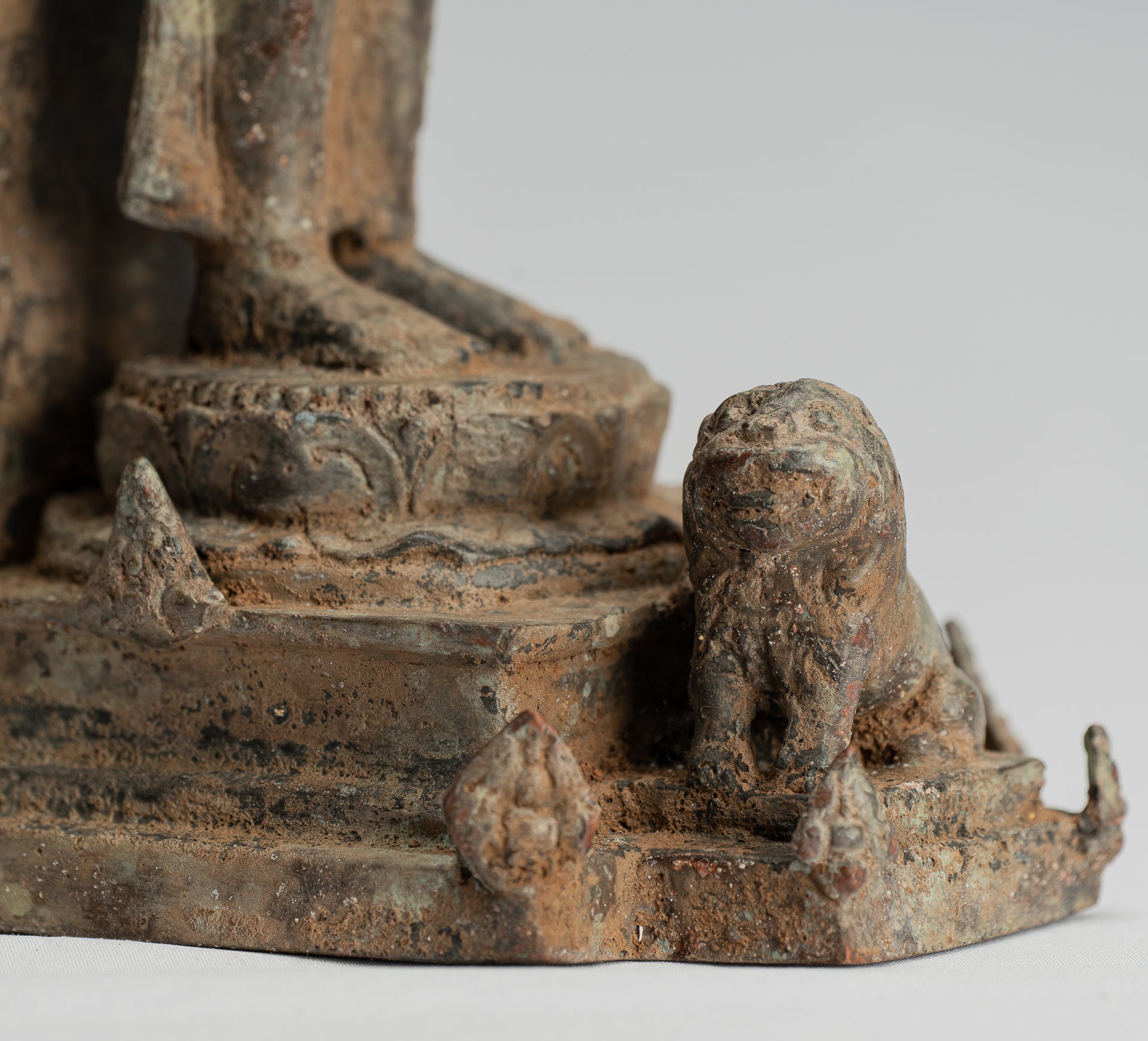 Estatua de Brahma - Estatua de bronce de bronce de bronce de estilo indonesio antiguo - 31 cm/12 "