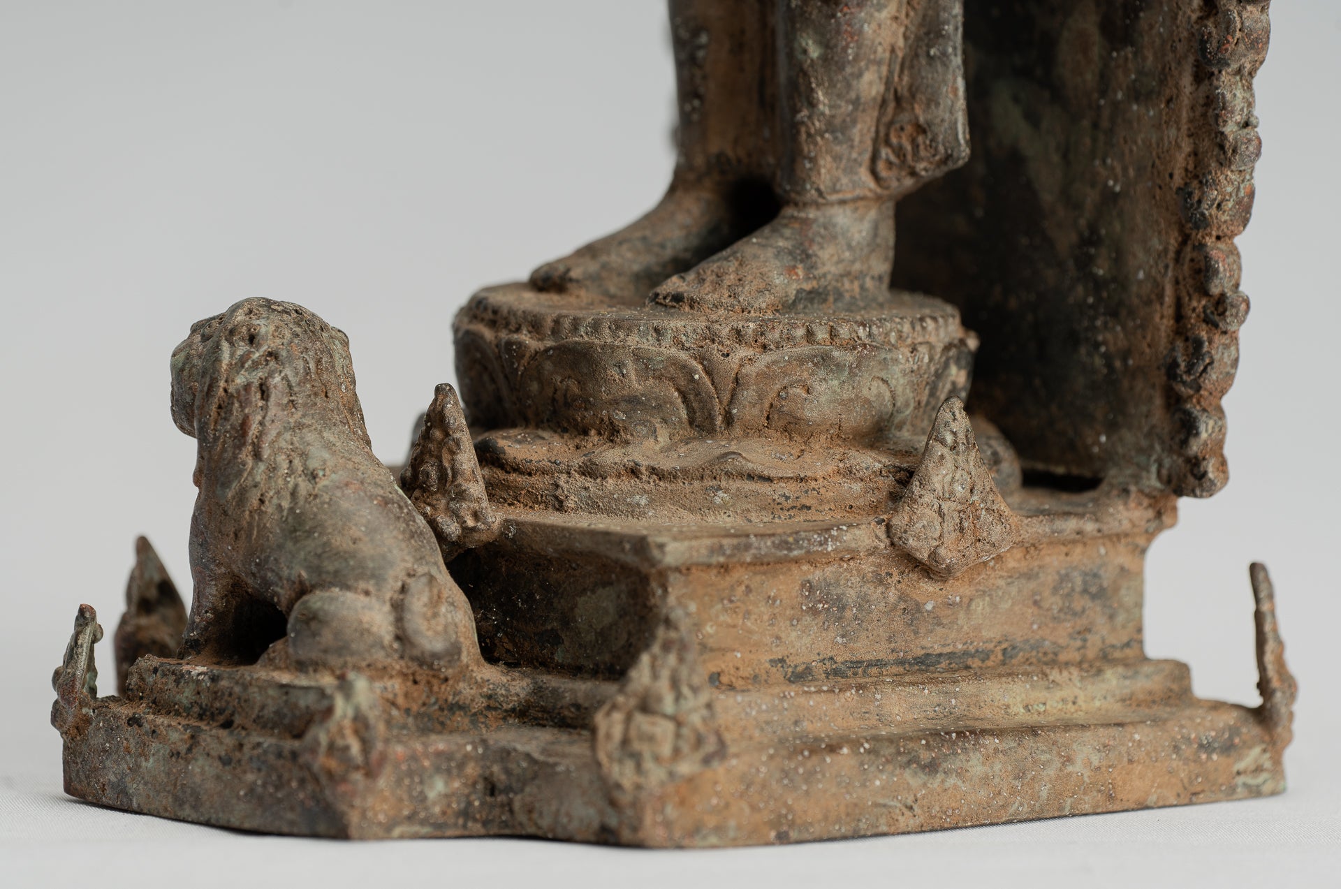 Estatua de Brahma - Estatua de bronce de bronce de bronce de estilo indonesio antiguo - 31 cm/12 "