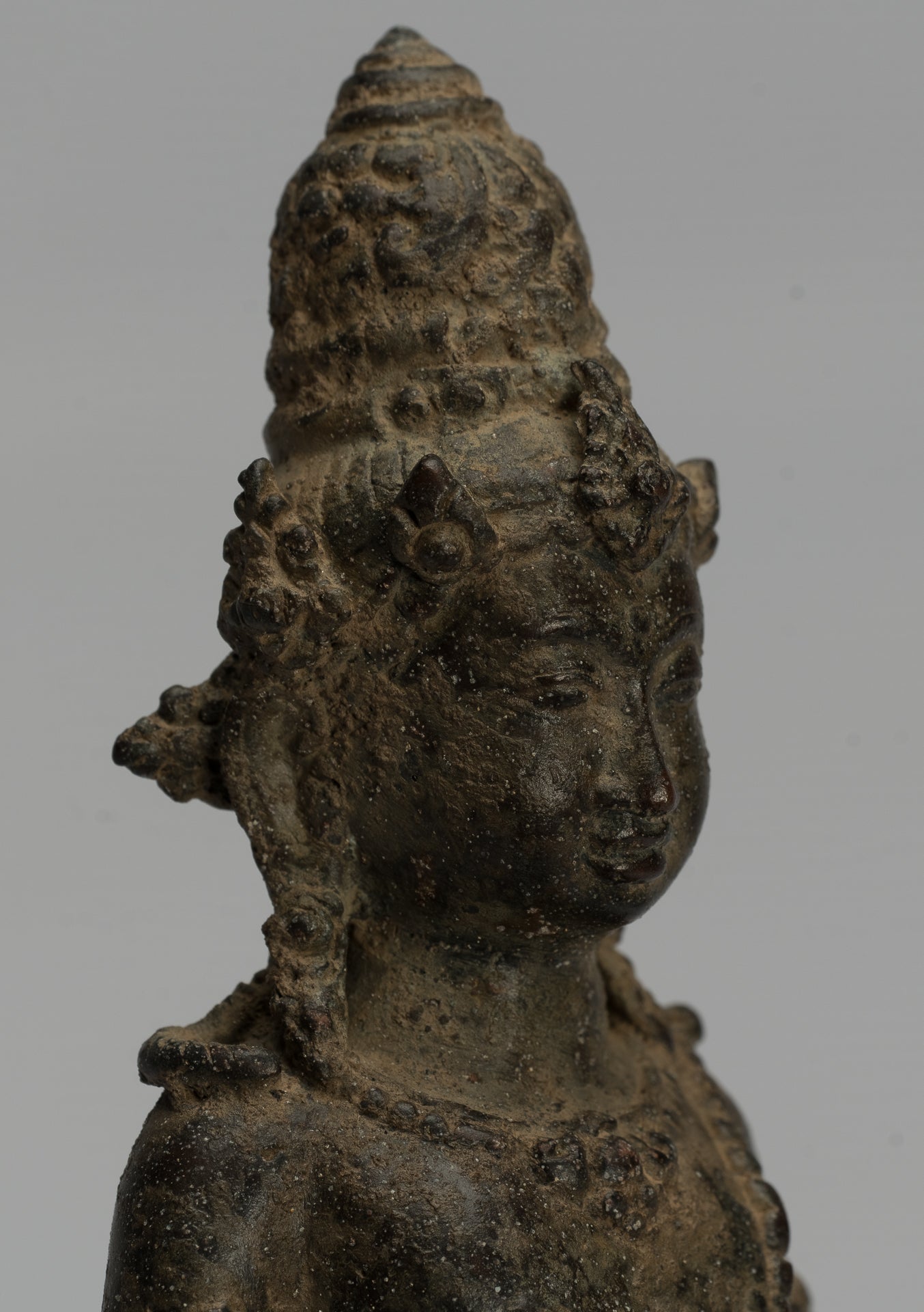 Estatua de Jambhala - Estatua de Jambhala de Java Majapahit antiguo de Jambhala God of Wealth - 20cm/8 "