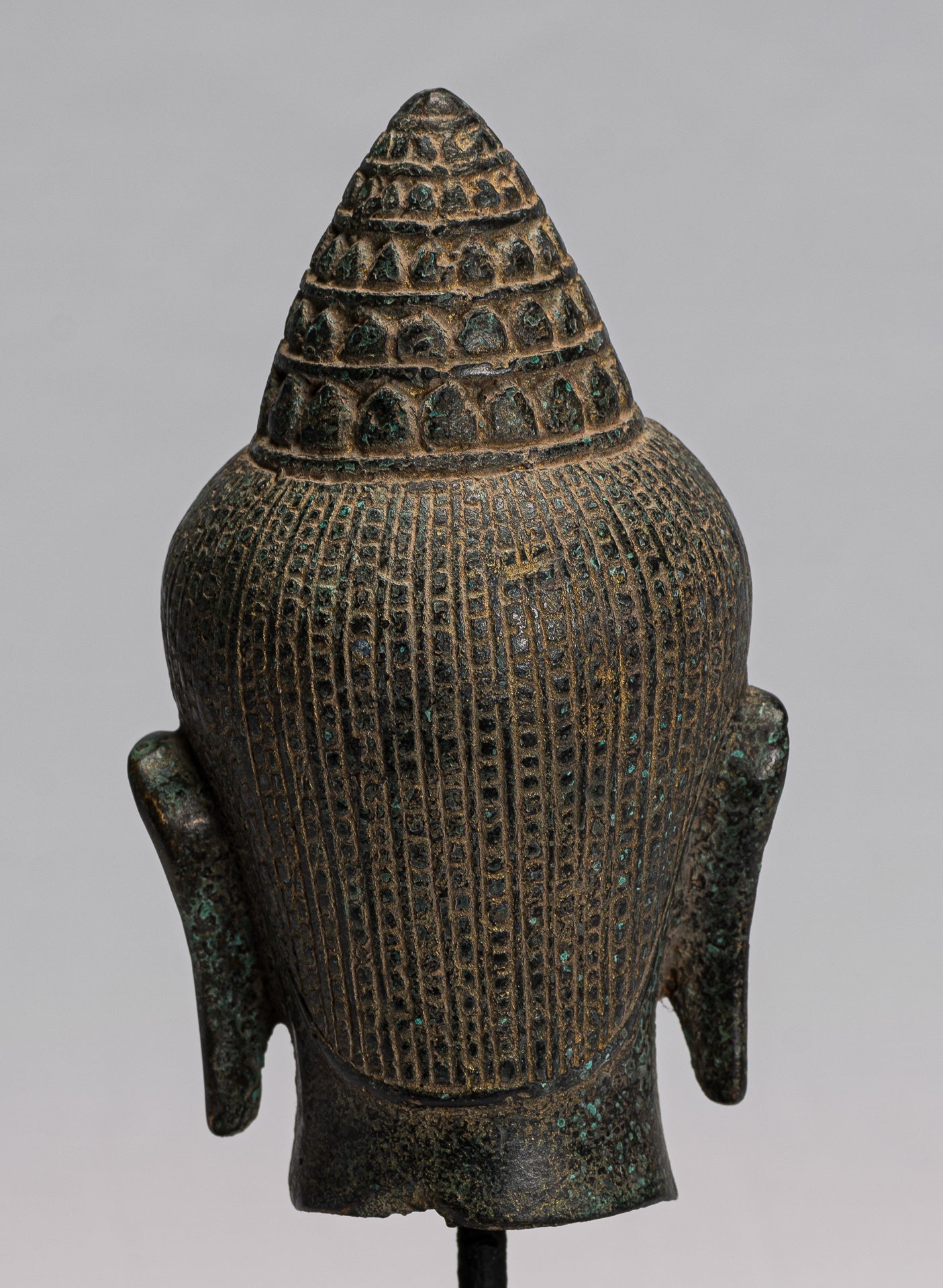 Estatua de Lokeshvara - Estilo de bronce de bronce montado en el estilo jemer de estilo jemer