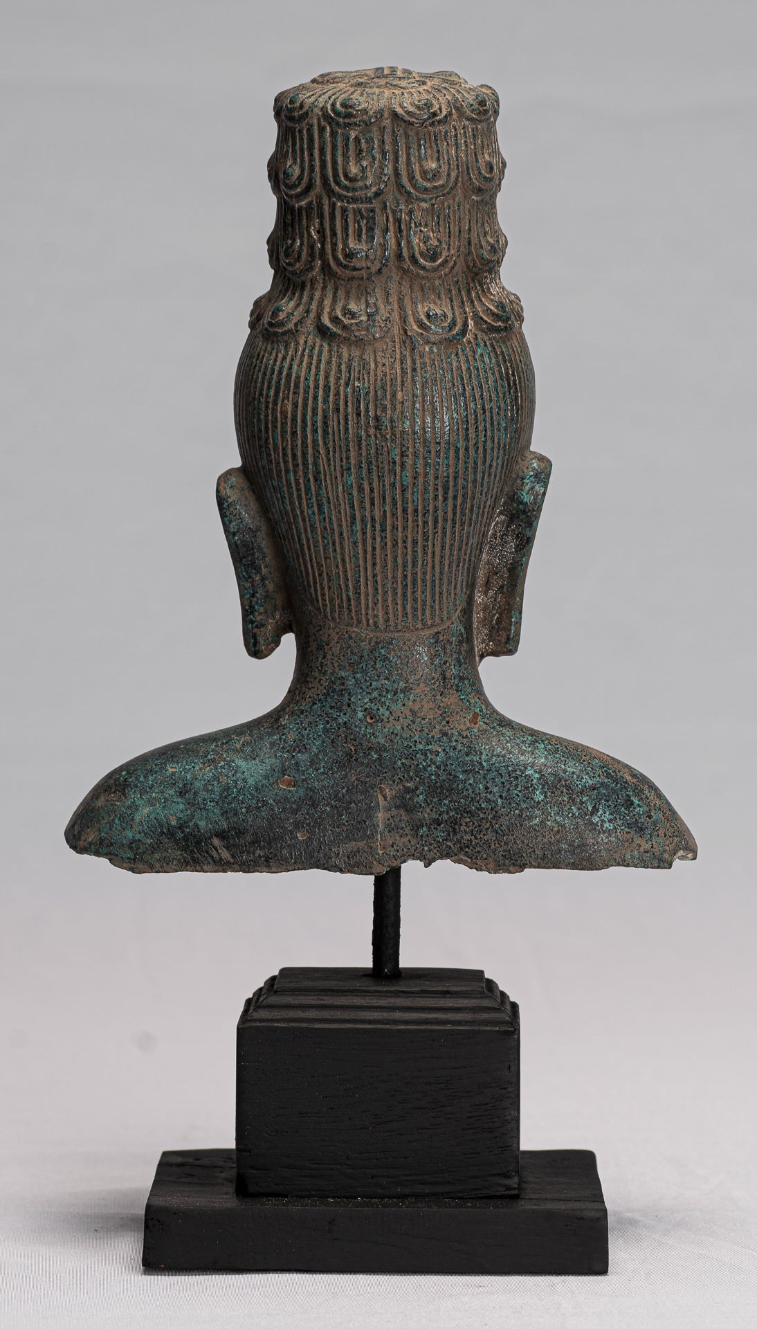 Estatua de Buda Maitreya de bronce de bronce montado en el estilo jemer de jemer - 30 cm/12 "