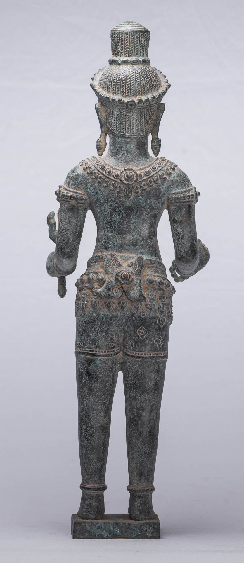 Antique Khmer Style Bronze Angkor Wat Standing Shiva-52cm/21 "