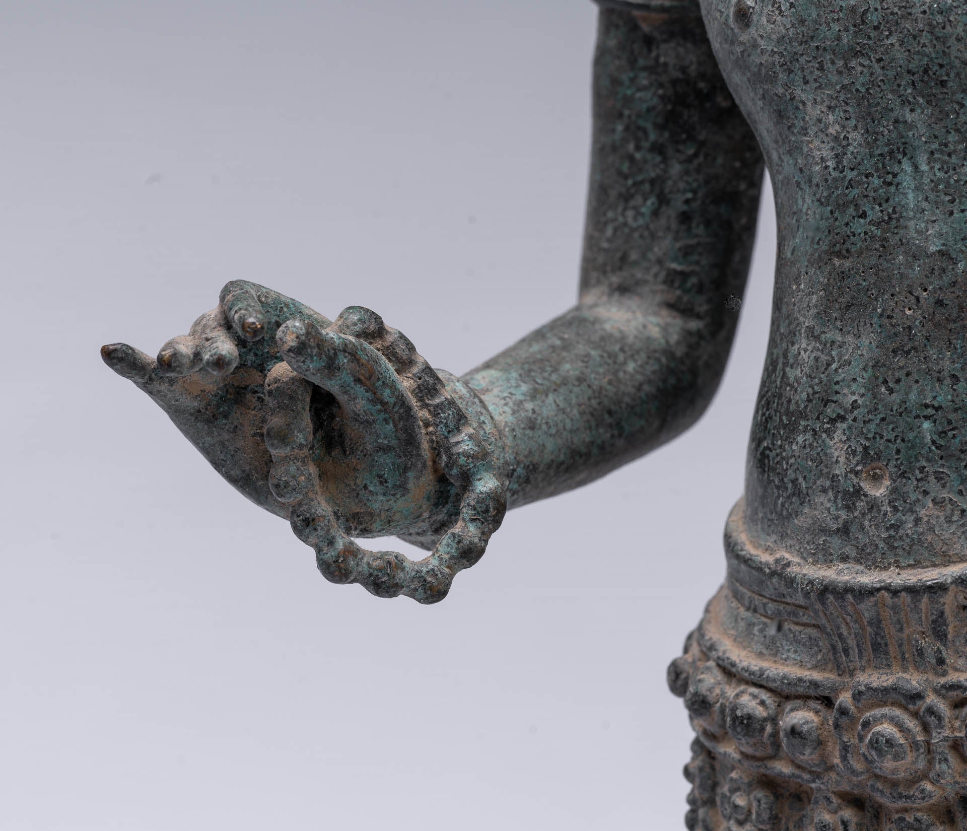 Antique Khmer Style Bronze Angkor Wat Standing Shiva-52cm/21 "