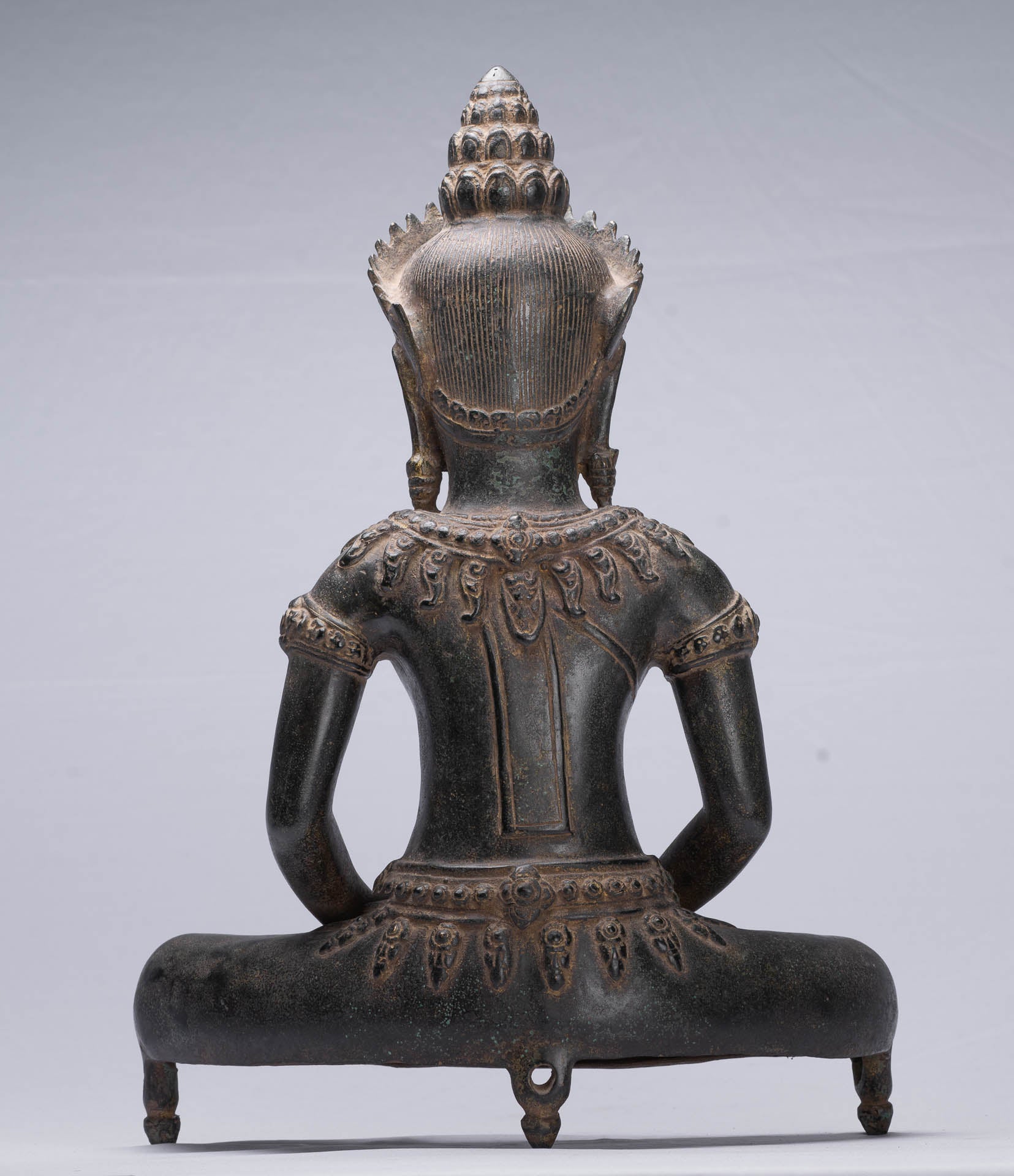 Statue de Bouddha-Antique Bayon Style khmer Statue-Méditation Mudra-46cm/18 "