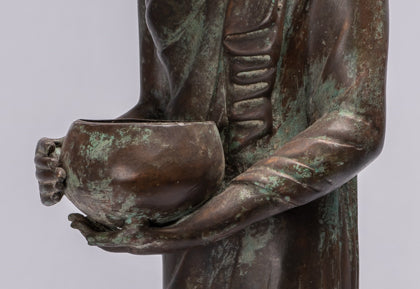 Buddha Statue-Antike Thai Style Bronze Charity & Compassion Gautama Buddha Statue-63cm/25 "