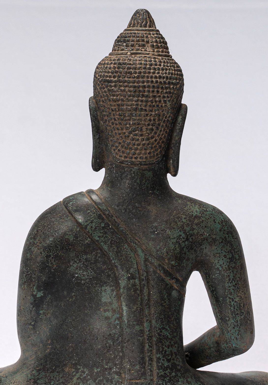 Buddha Statue-Antike Khmer Style Seated Meditation Buddha Statue-28cm/11 "