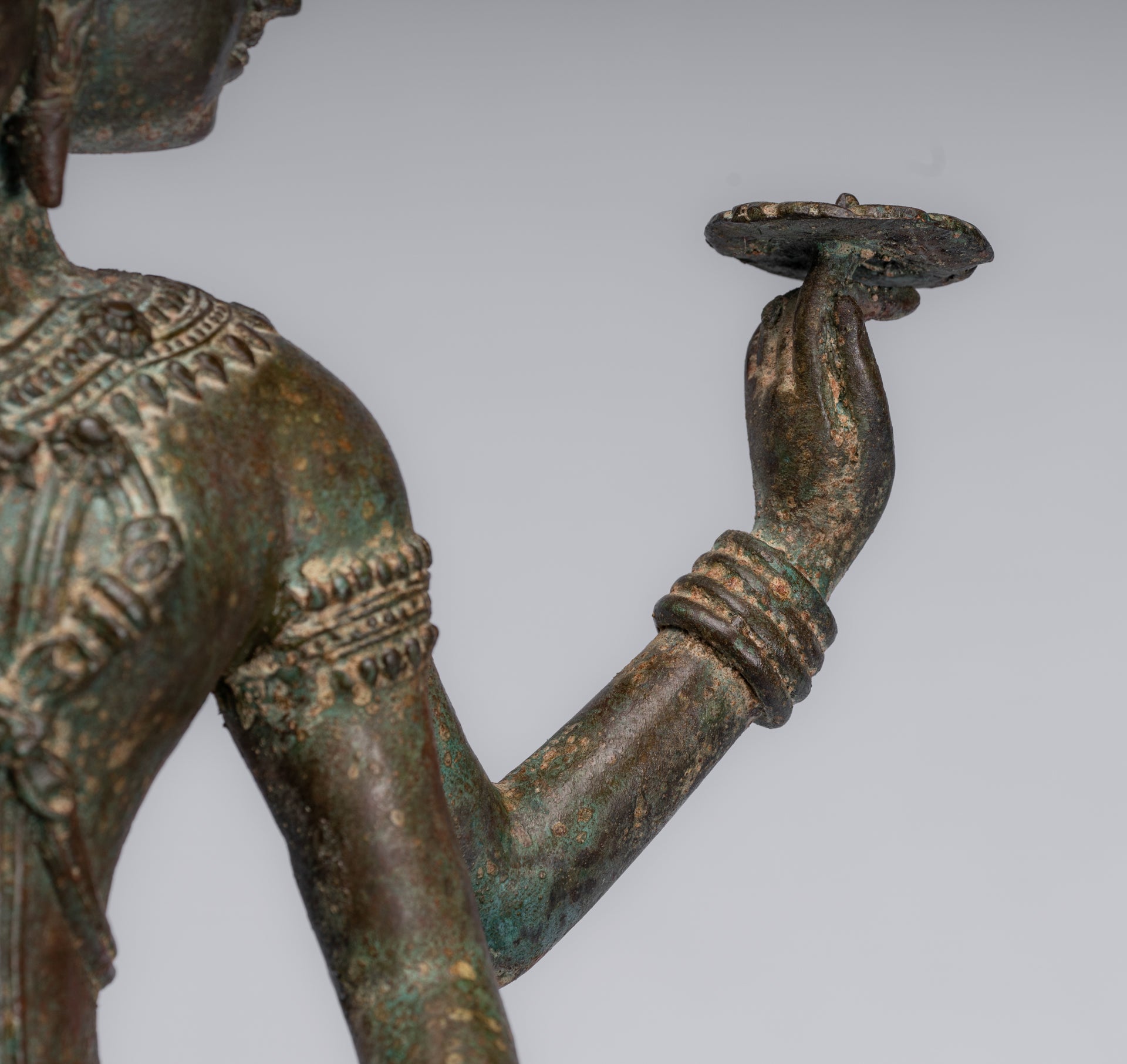 Trimurti Statue - Antique Thai Style Trimurti Shiva Brahma Vishnu Statue - 84cm/34"